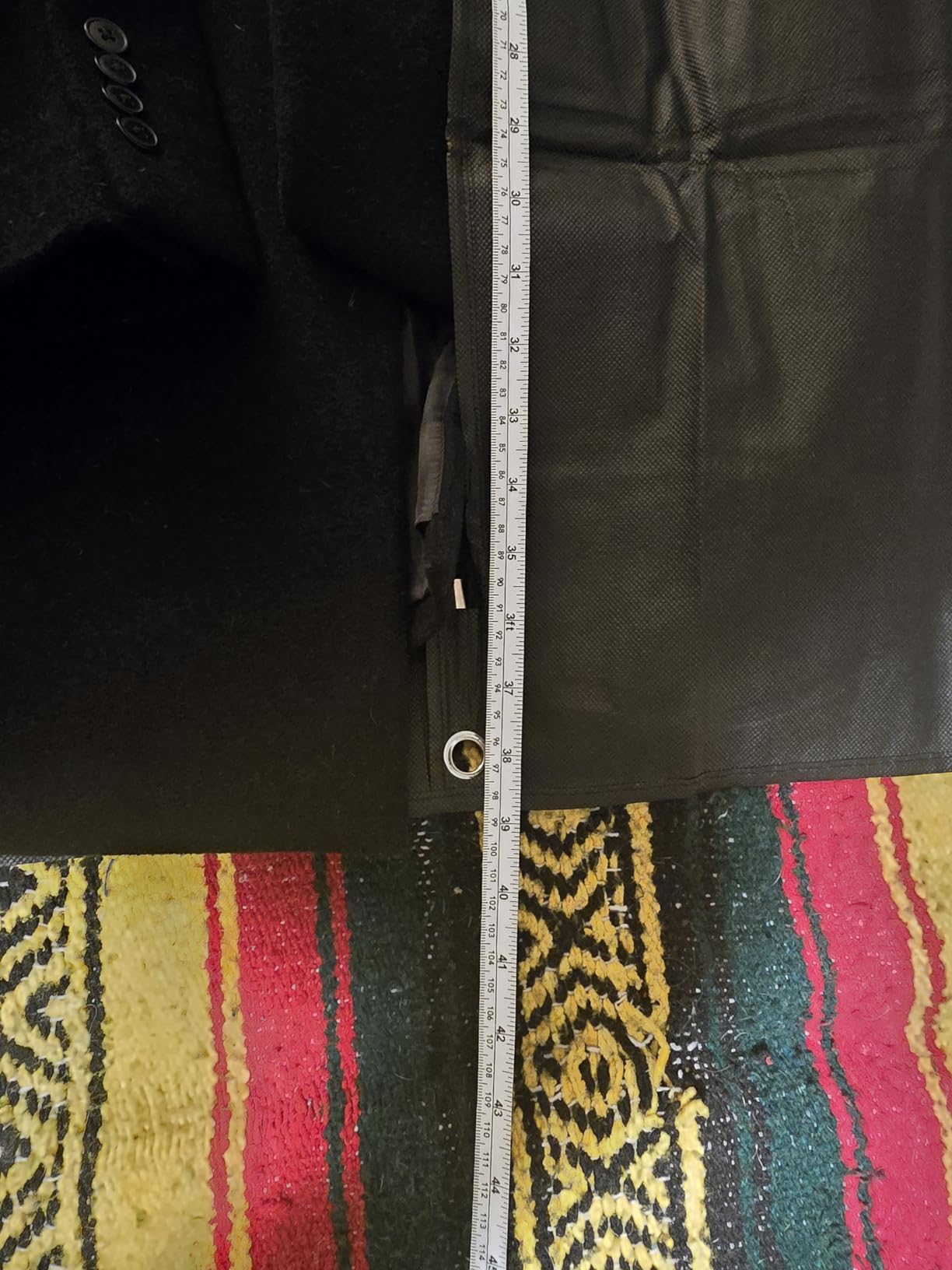 40-inch Garment Bags for Travel, Garment Bags for Hanging Clothes with Zipper and Visible Transparent Window, 2 Pack, Black customer photo 1