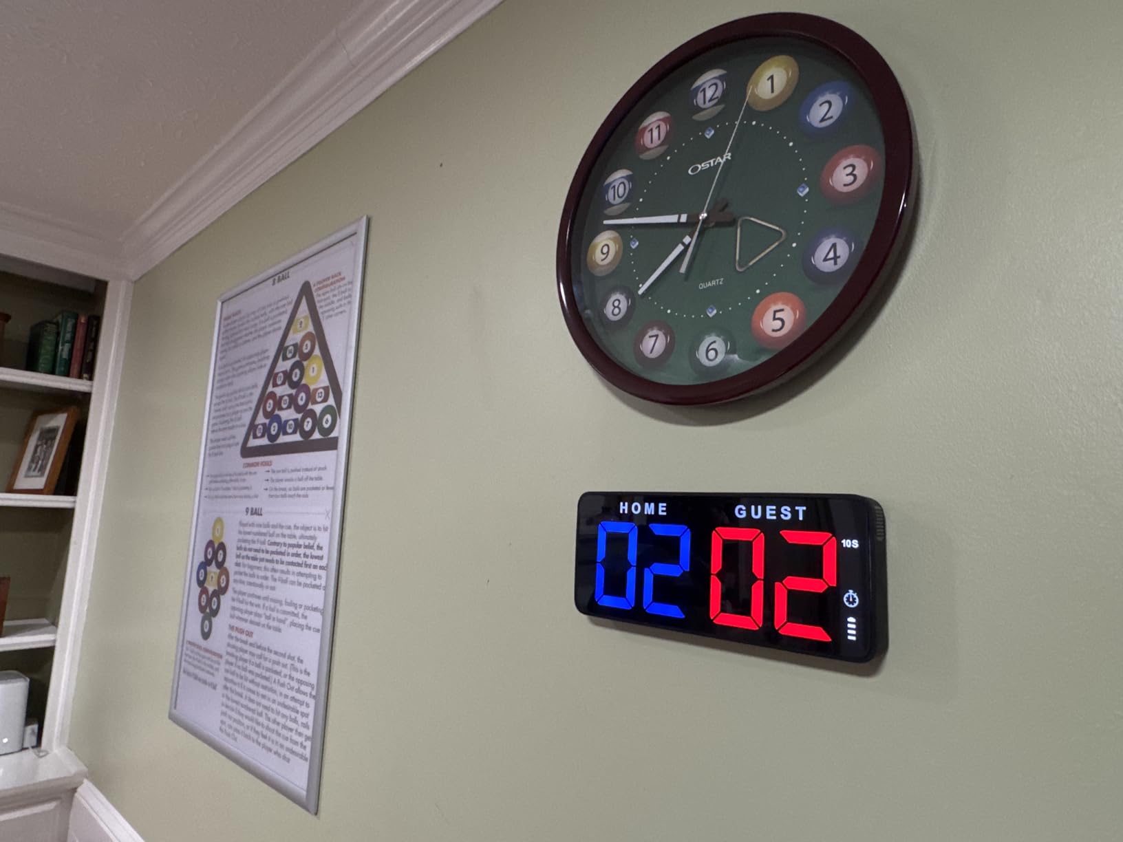 ANJANK 11'' Large Digital LED Scoreboard Electronic Score Keeper Clock, Countdown/up, with Powerful Battery, 4 Mounting Options, for Corn Hole/Ping Pong/Table Tennis Sports, Indoor & Outdoor Games customer photo 2