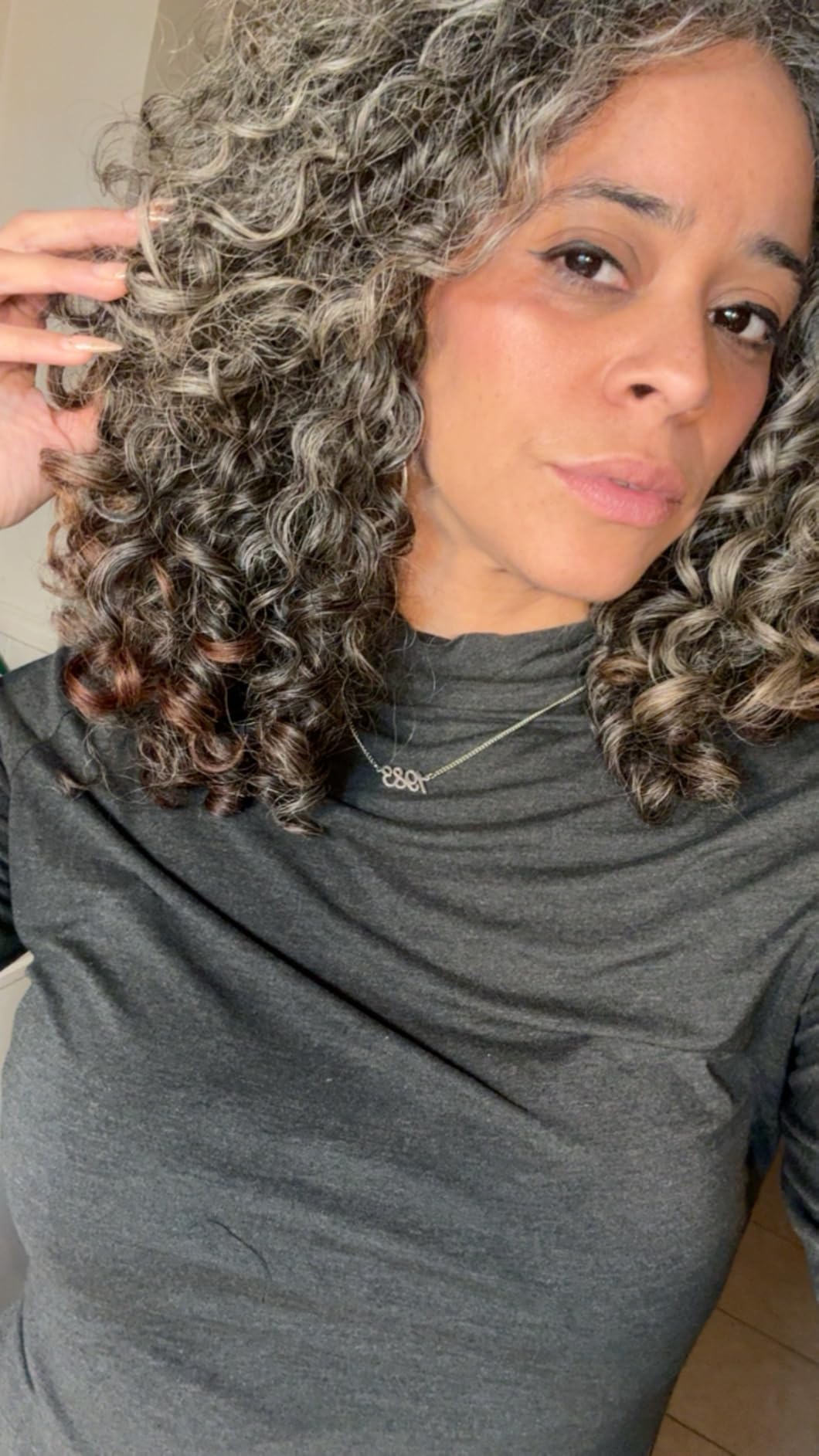 Curl Defining Brush for Curly Hair, Vented Detangling Hair Brush for Wet and Dry Styling, Curved Brush for Shaping and Smoothing Curl Clumps, Lightweight Hair Brush customer photo 1