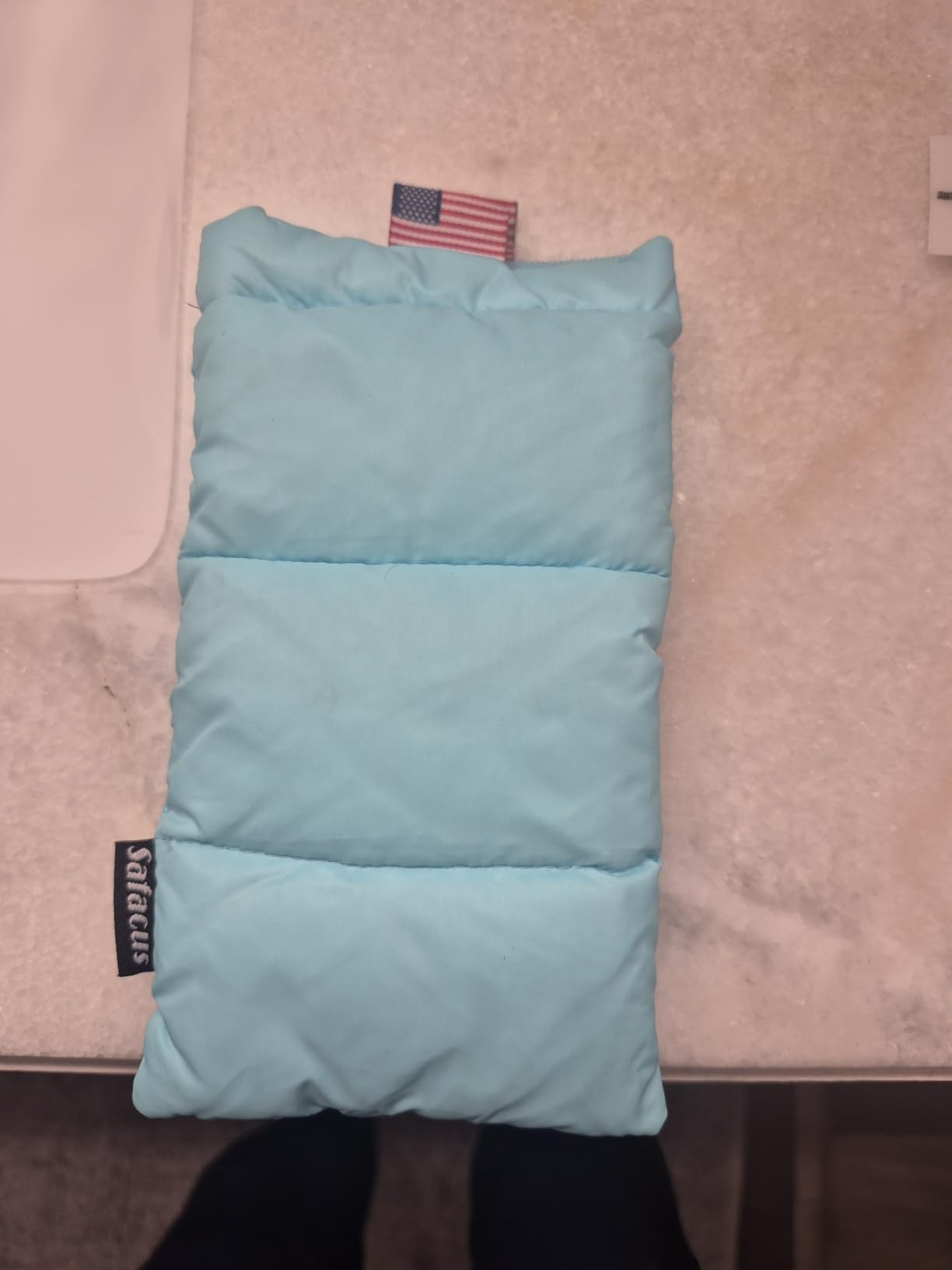 Thermal Phone Case Prevent OVERHEATING in The Sun, Cellphone Pouch for Camping Prevents Freezing, Extends Battery Life, Outdoor Warm Cover Bags for iPhone, Samsung Galaxy Baby Blue customer photo 1