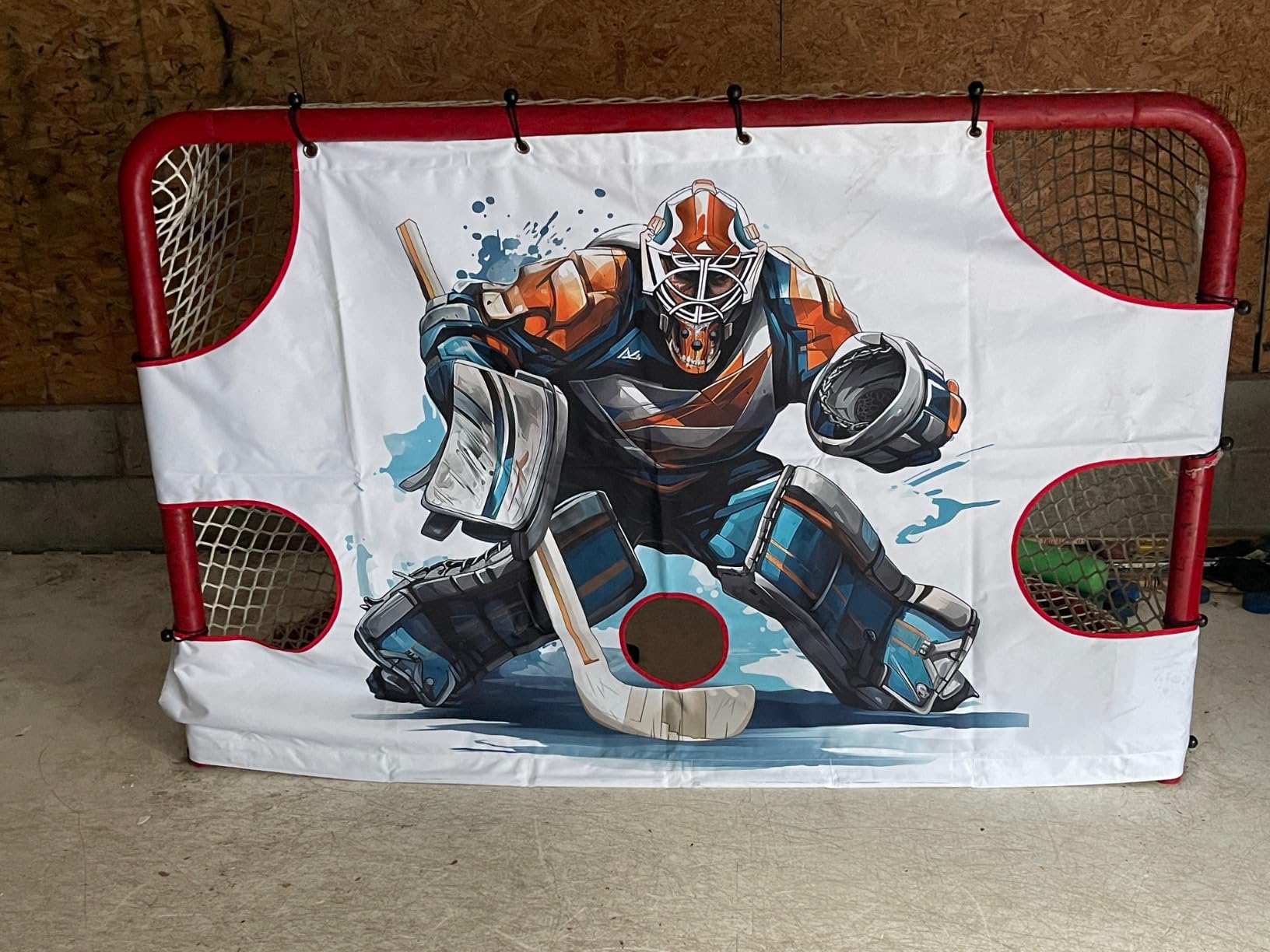 kasifei 6' x 4' Hockey Net Goalie Target - Shooter Tutor for Practicing Shooting Accuracy - Hockey Training Equipment customer photo 1