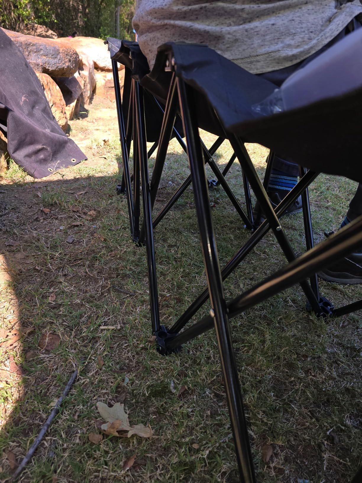 VEVOR Portable Folding Bench, 6 Seats Foldable Sideline Bench, Outdoor Camping Bench Chairs with Carry Bag, Team Sport Sideline Benches for Football, Camping, Fishing, No Assembly Instant Seating customer photo 2