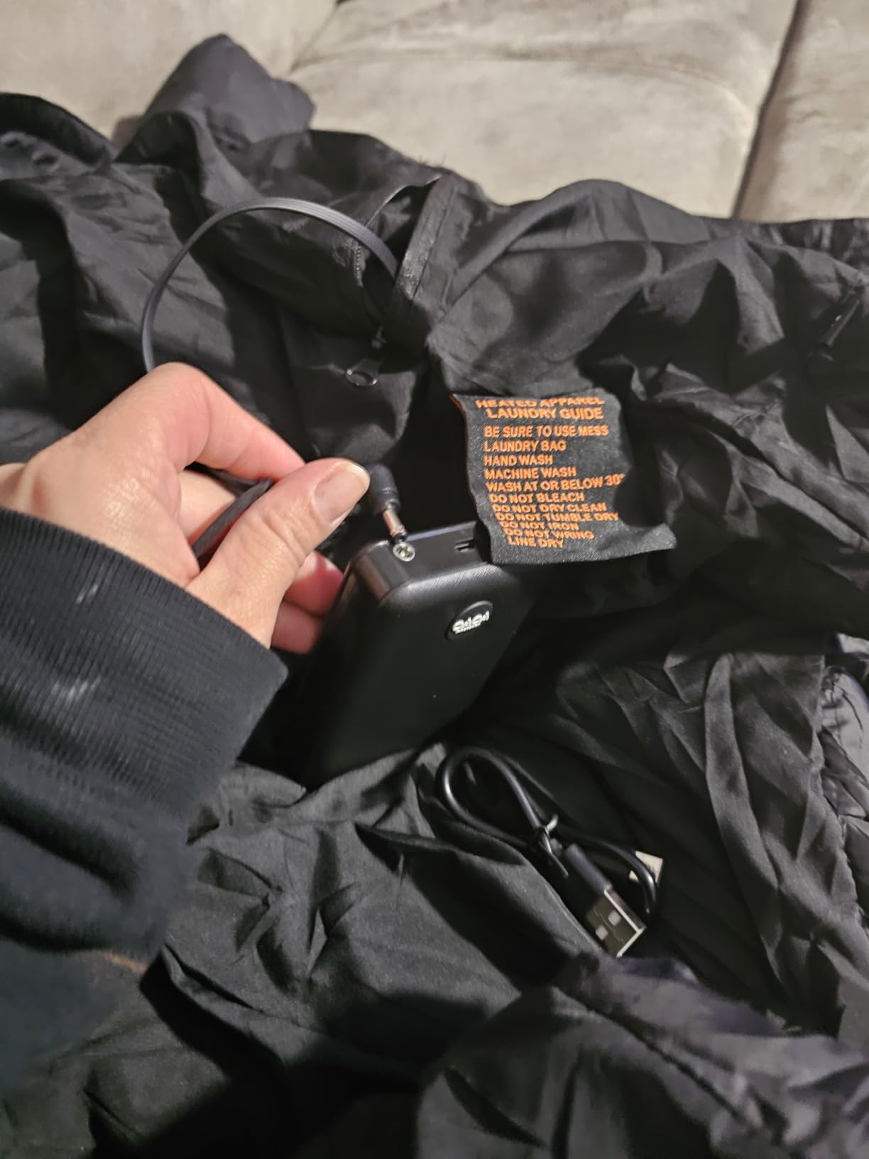 Womens Heated Jacket with 10000mAh Battery Pack, Dual Control Button Heated Coat customer photo 2