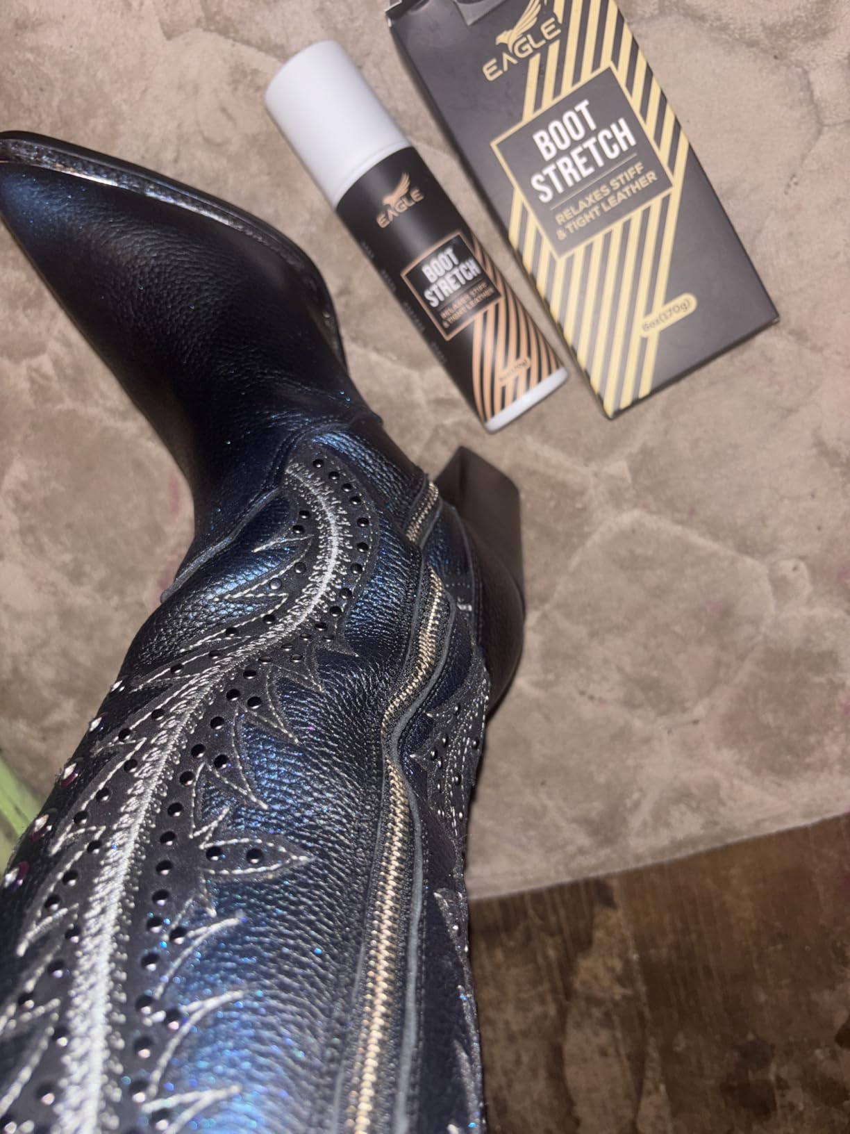 Eagle Boot Stretcher Spray(6oz) - Leather Softener for Shoes & Boots - Shoe Stretch Spray to Relieve Tight Fitting Shoes customer photo 2