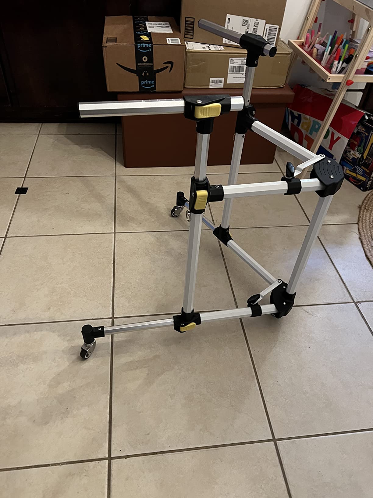 GanFindX Folding Skater Aid for Kids Roller Skating, Aluminum Roller Skate Trainer for Children Toddler Adjustable Height Training Walker customer photo 2