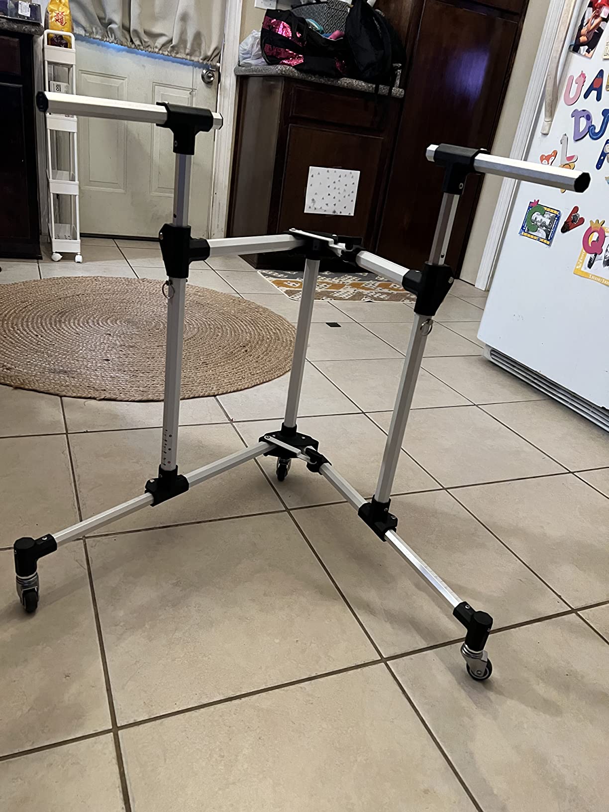 GanFindX Folding Skater Aid for Kids Roller Skating, Aluminum Roller Skate Trainer for Children Toddler Adjustable Height Training Walker customer photo 3