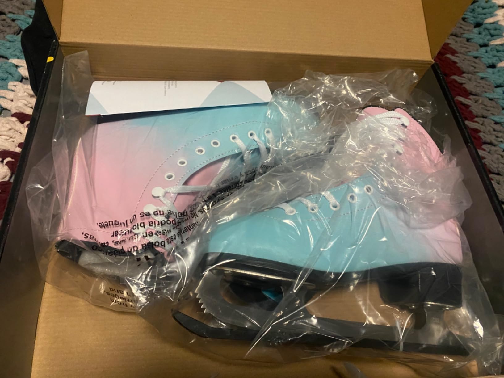 MammyGol Womens/Misses/Girls Lace up Light Support Ice Figure Skates Women Size 6 7 8 9 10 11 12 customer photo 1