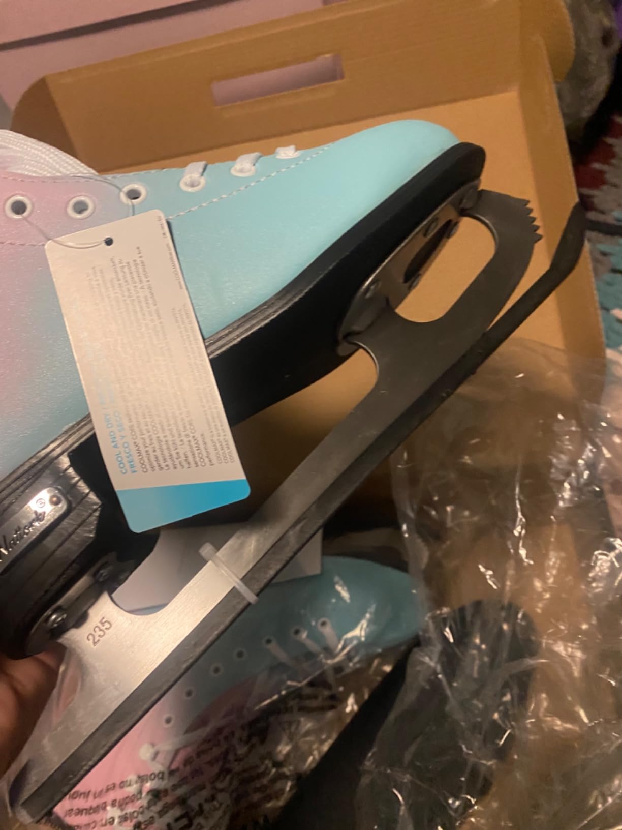 MammyGol Womens/Misses/Girls Lace up Light Support Ice Figure Skates Women Size 6 7 8 9 10 11 12 customer photo 2