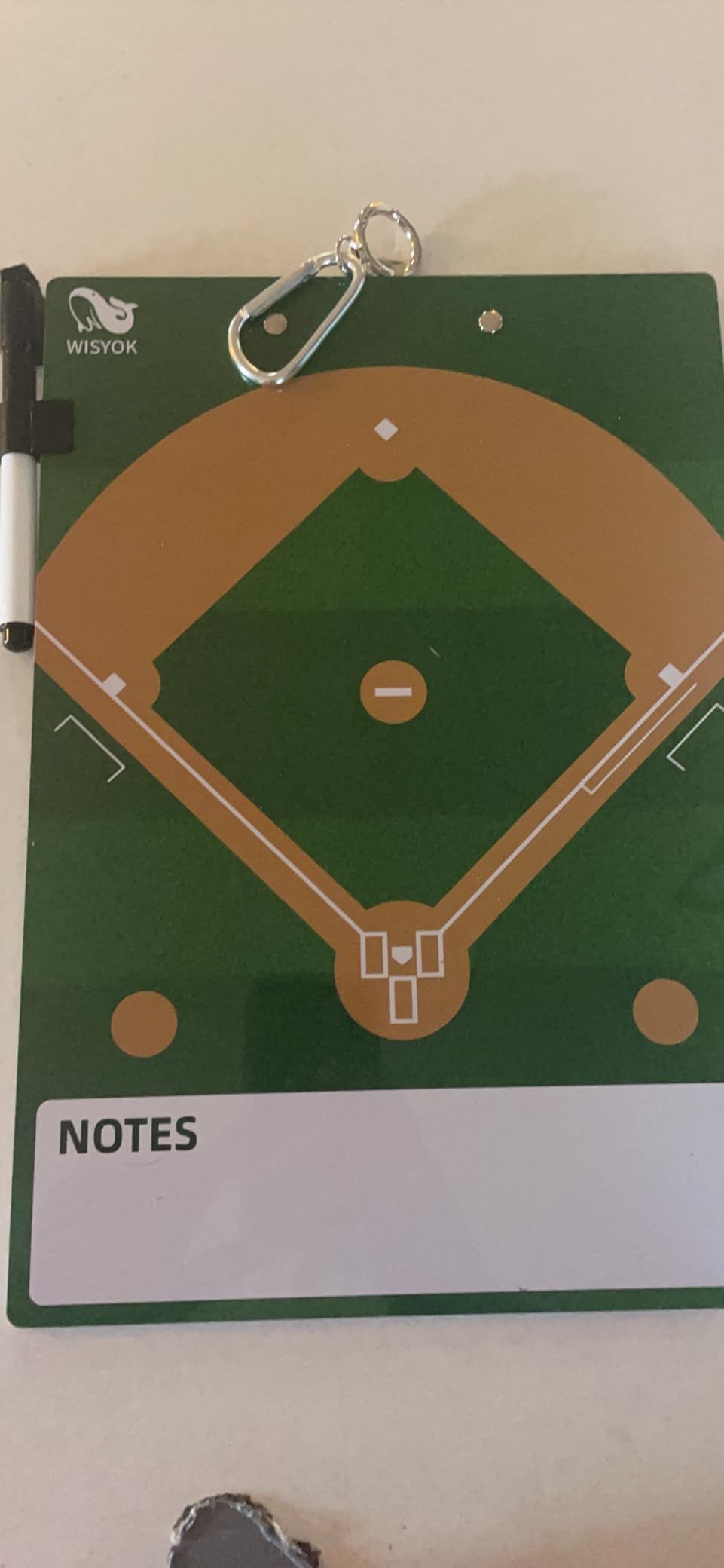 WISYOK Double-Sided Magnetic Baseball Lineup Board for Dugout, Includes 40 Lineup Cards, Dry Erase Clipboard for Scoring, Coach's Baseball Board customer photo 1