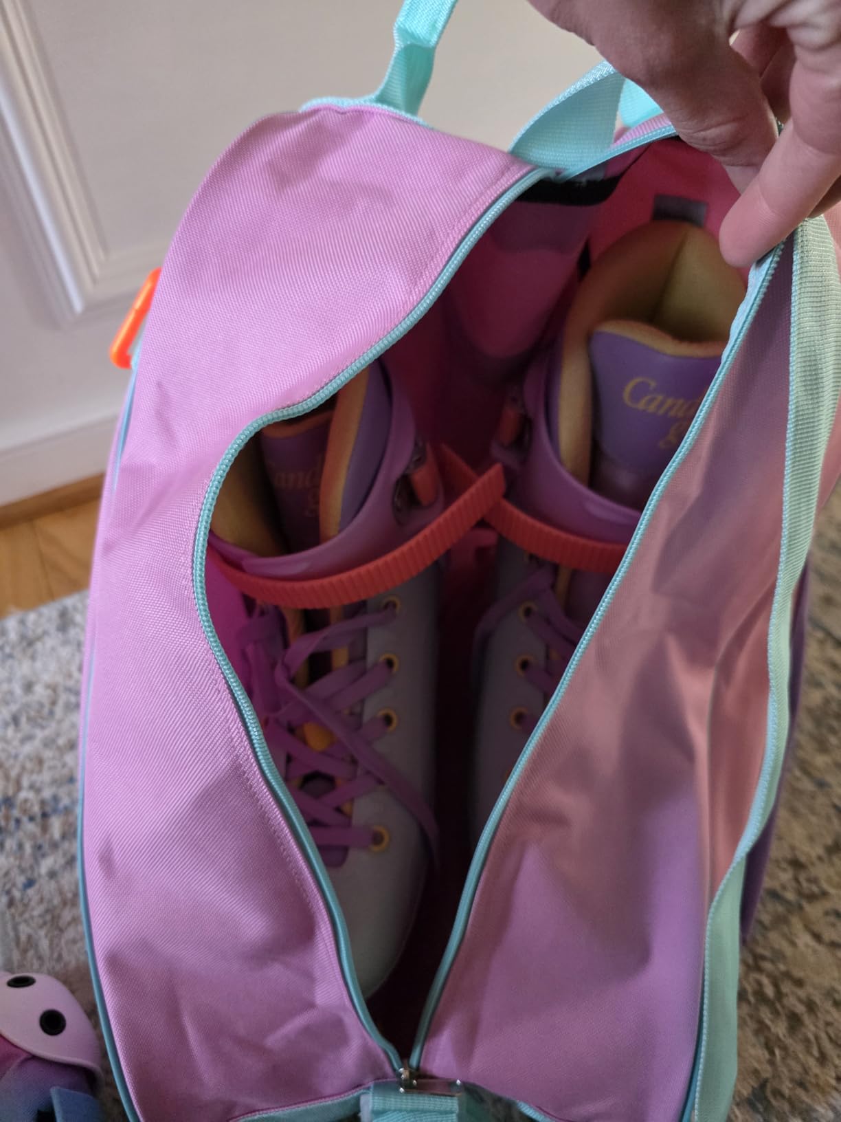 HEXIFUL Skate Bag for Ice, Inline, Roller & Quad Skates - Kids & Adults customer photo 1