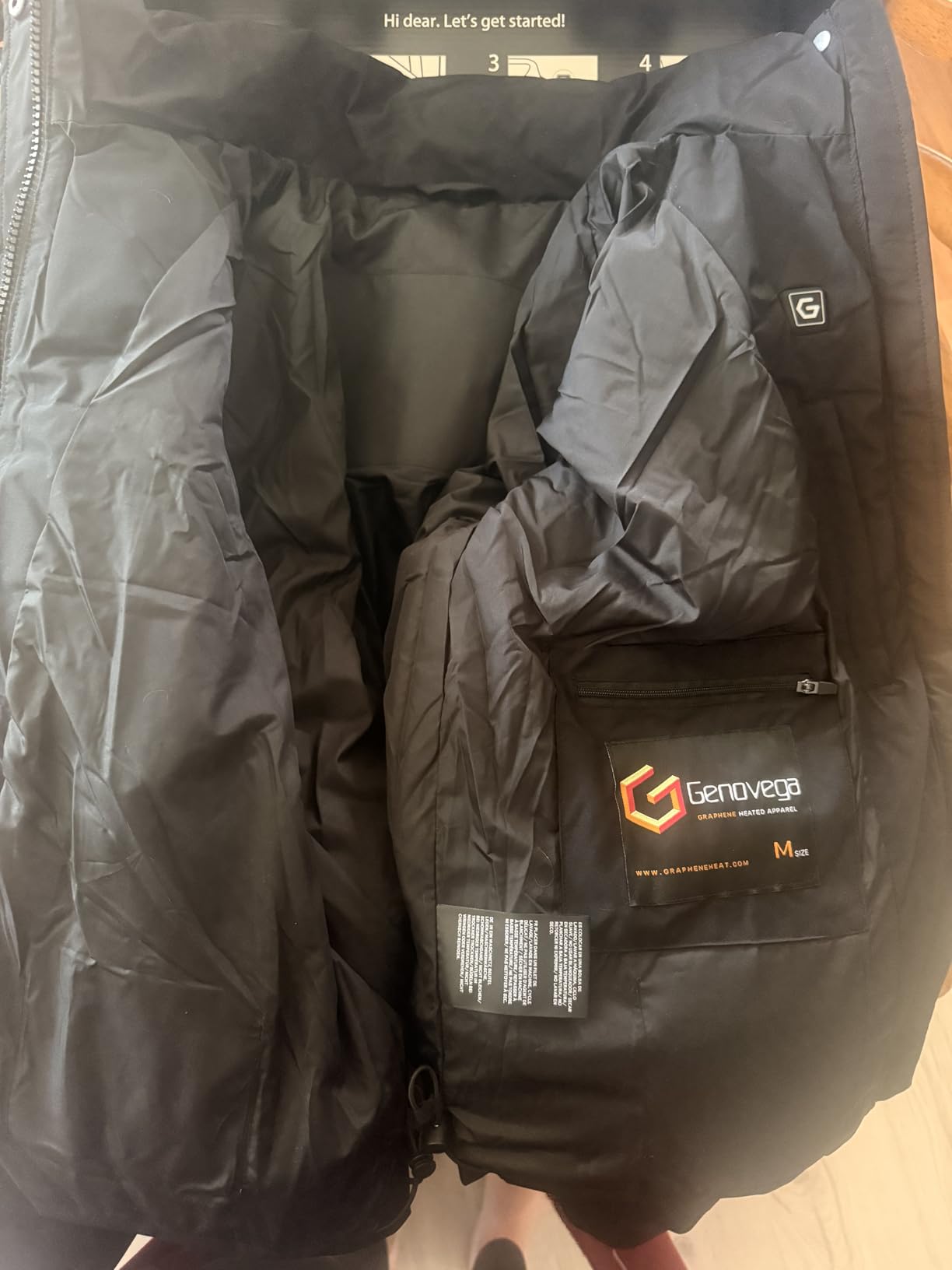 Genovega Graphene Women Heated Jacket 12V Fast Charge 18400mAh Large Capacity customer photo 1