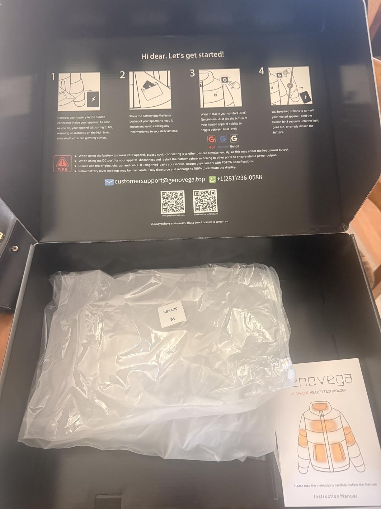 Genovega Graphene Women Heated Jacket 12V Fast Charge 18400mAh Large Capacity customer photo 2