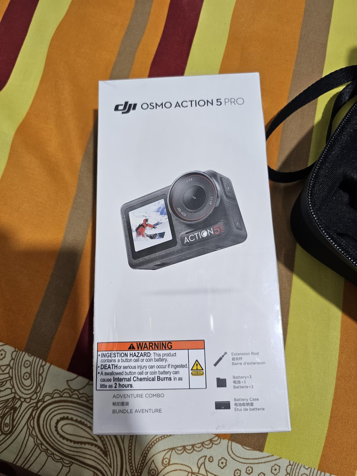 DJI Osmo Action 5 Pro Adventure Combo, 4K with 1/1.3