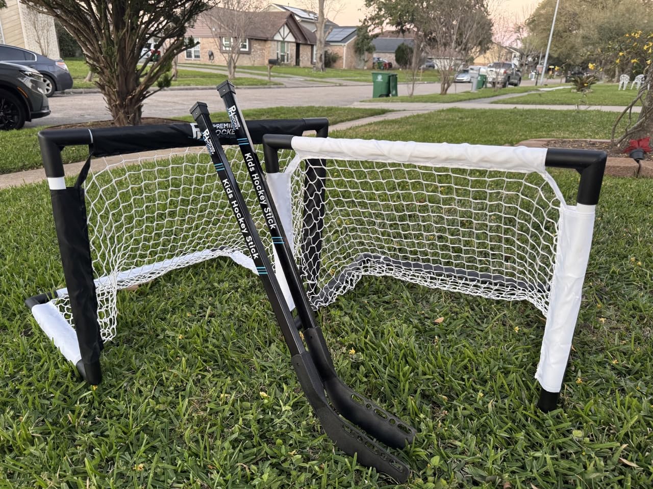 Premier Sports - Kids Hockey Set - (4) Sticks, (2) Mini Goals, (1) Foam & (1) Standard Balls - Complete Beginner Set for Ages 3-9 customer photo 1