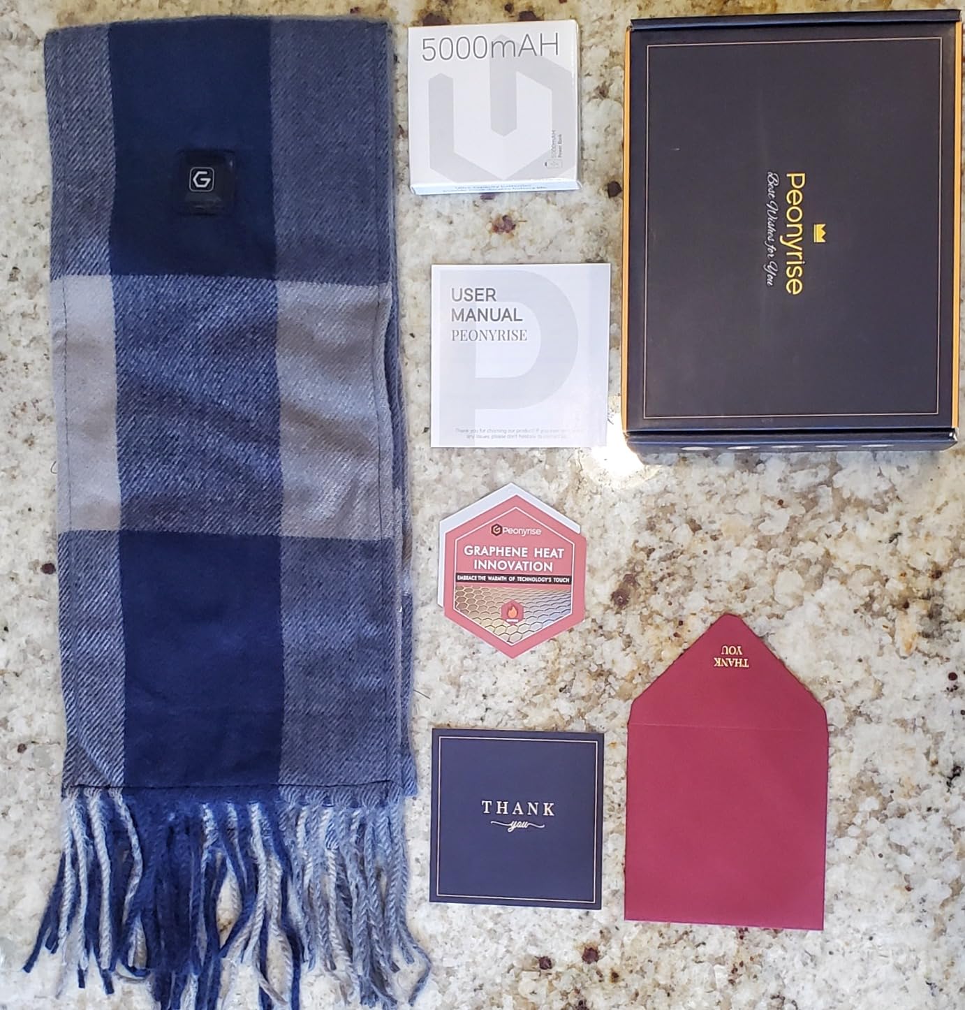 Heated Scarf for Women Men Warm Gift Idea with 6000mAh Battery Pack customer photo 1