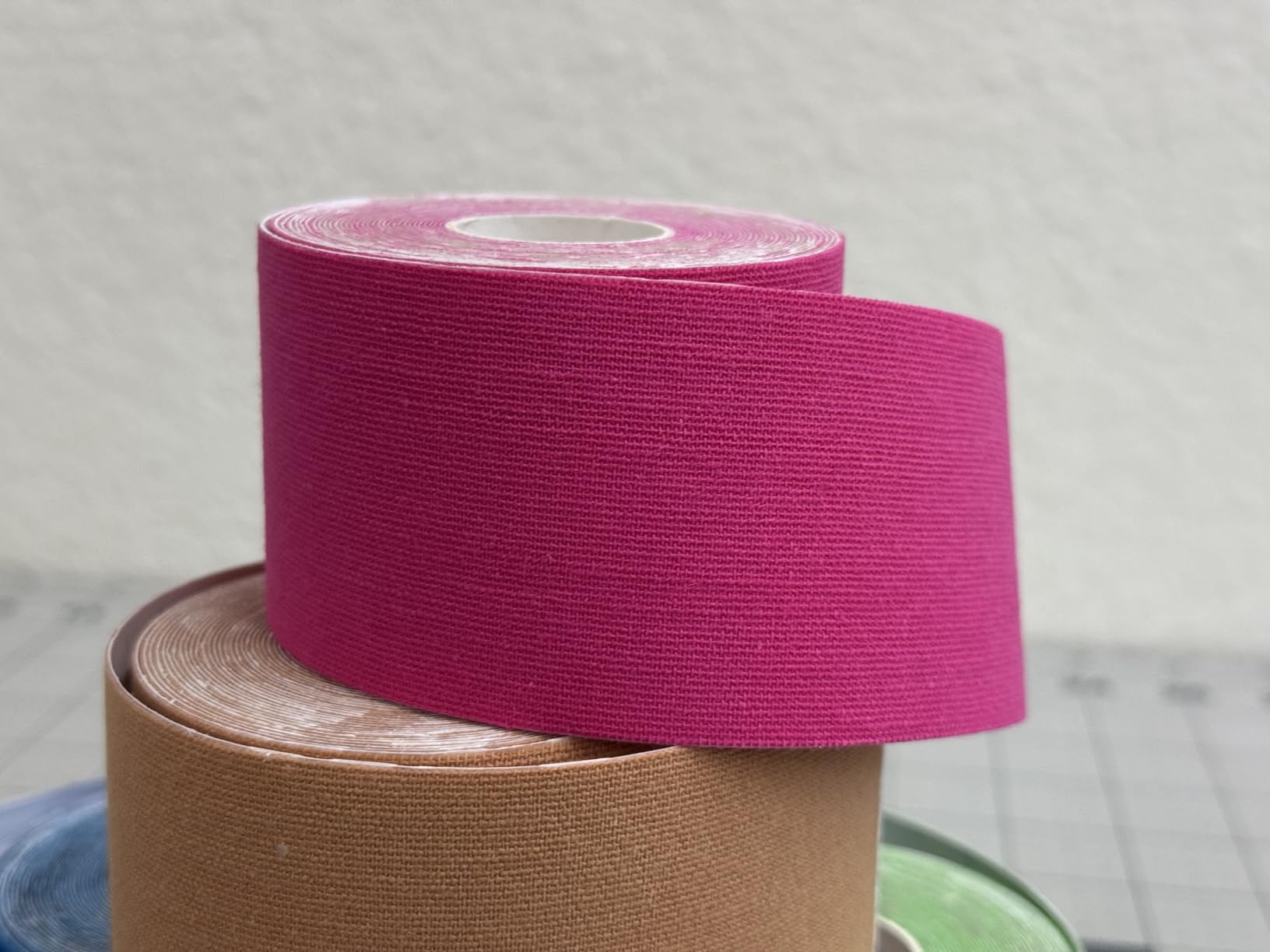 5 Rolls Kinesiology Tape, 5 Colors 2 inch x 16.4 Feet Waterproof Athletic Tape, Uncut Kinetic Tape, Elastic Muscle Tape, Sports Tape, Knee Tape for Exercise and Daily Use customer photo 2