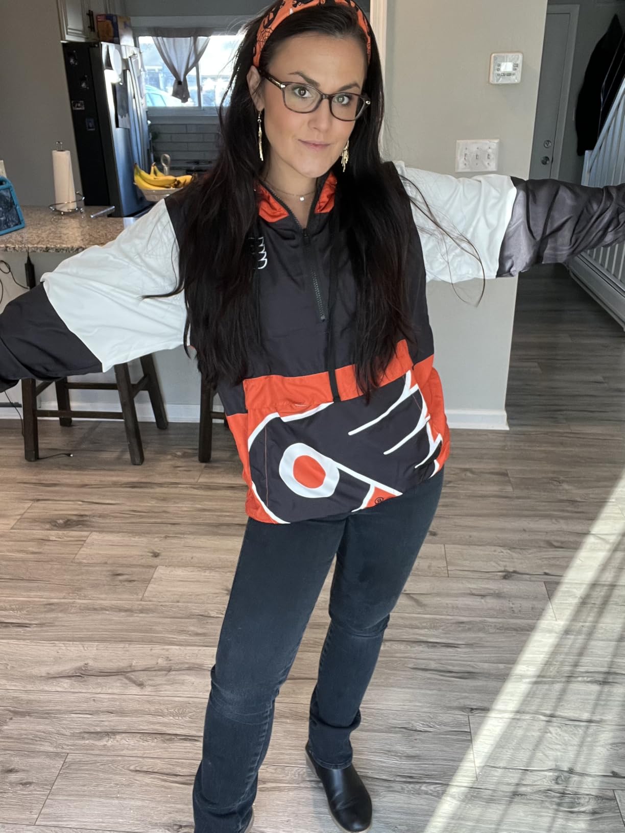 FOCO NHL Mens Nhl Team Logo Warm-up Windbreaker Jacket customer photo 2