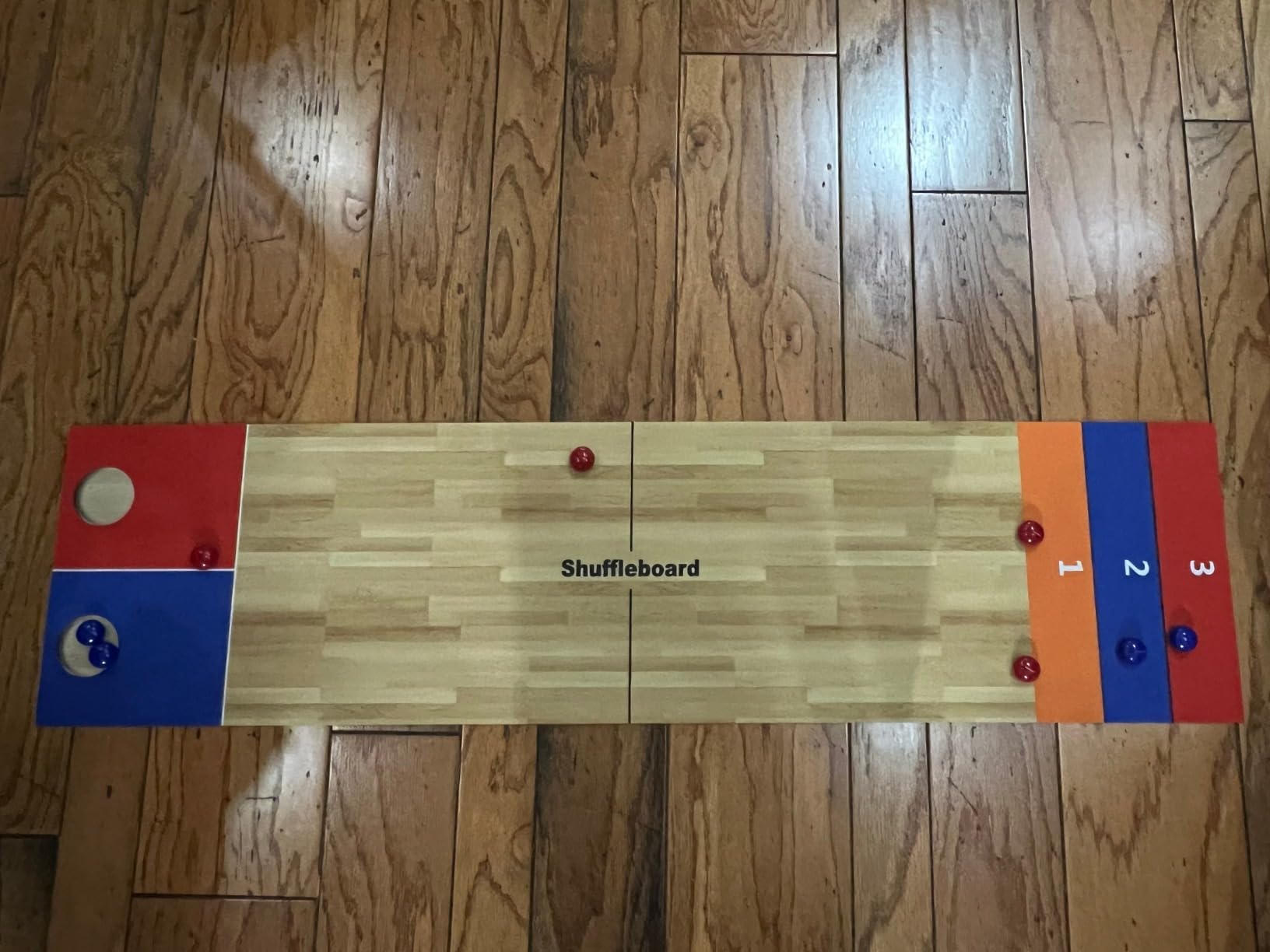 4-in-1 Tabletop Curling, Shuffleboard, Bowling & Cornhole Game - 47