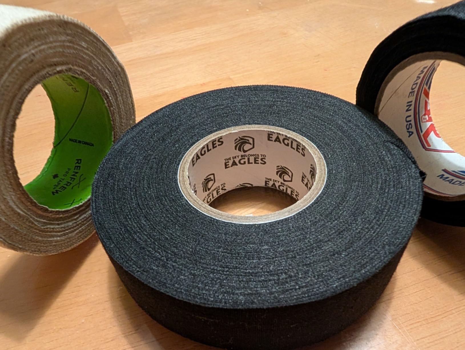 EAGLES Bulk Hockey Tape 1 or 6 Pack Black, White or Clear Multipurpose Tape Roll - Strong Adhesive - Durable Cloth or PVC Tape - Hokey Sports Gifts, Accessories, Equipment, Gear customer photo 2