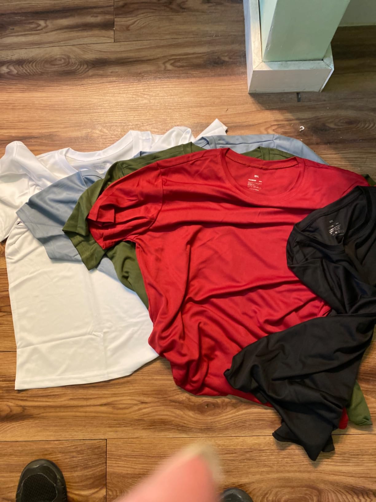6 Pack Workout Tops for Women Short Sleeve UPF Sun Protection Athletic T Shirts Quick Dry Tennis Yoga Running Crew Neck Tee customer photo 1