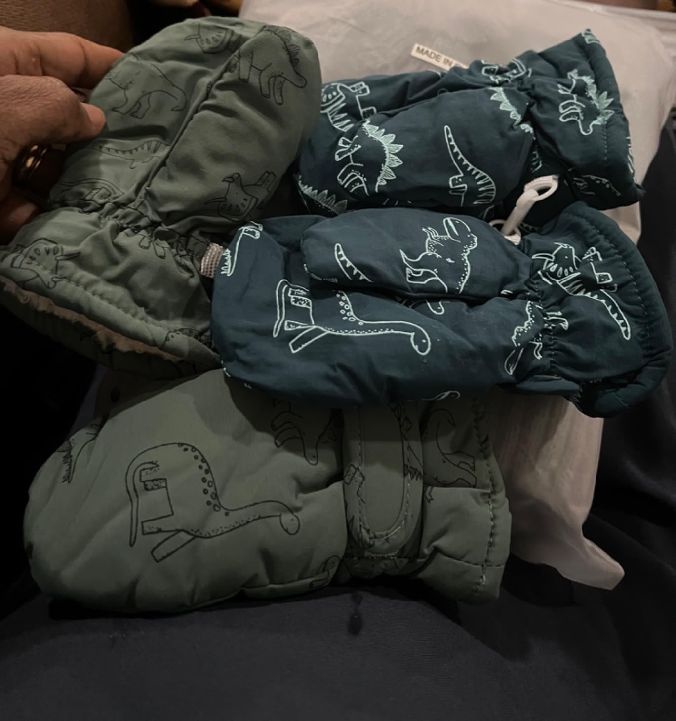 Sea Zaela Baby Toddler Winter Snow Gloves Waterproof Mittens Fleece Lined Infant Baby Boys Girls Winter Warm Gloves 0-4 T customer photo 2