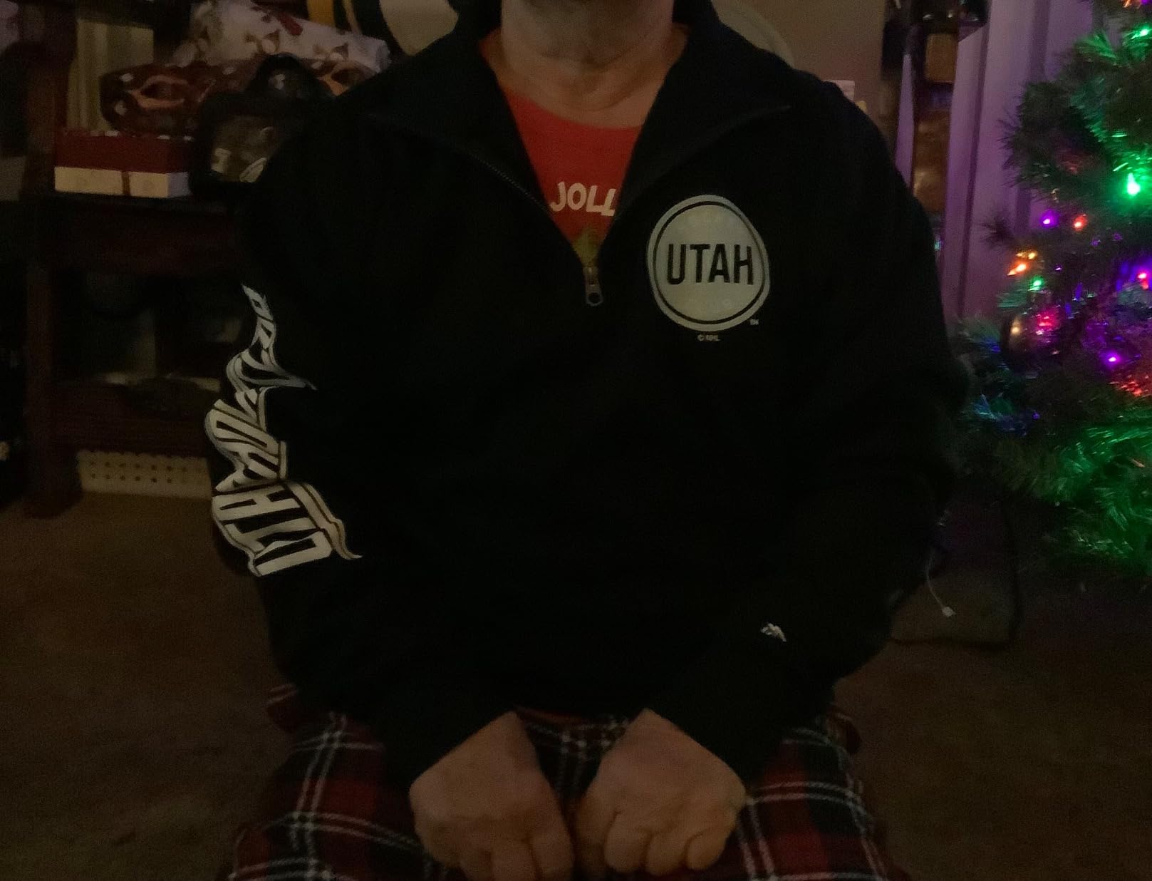 Blue 84 NHL unisex-adult Nhl Officially Licensed Quarter Zip Sweatshirt Team Color customer photo 2