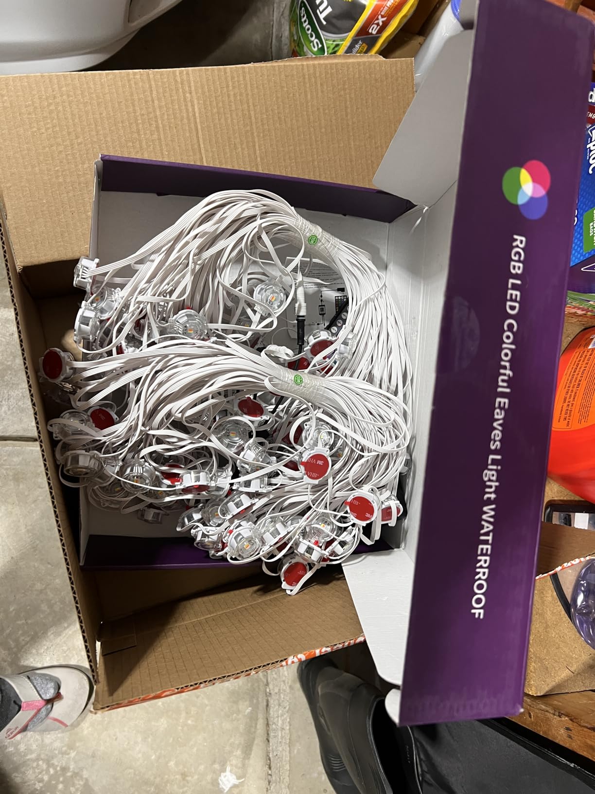 FBZ 300FT Permanent Outdoor RGB Lights - IP67 Waterproof with Smart App Control Remote, DIY Scene Modes, Music Synchronization, Eaves Lights for Garden Decor, Deck, Christmas customer photo 1