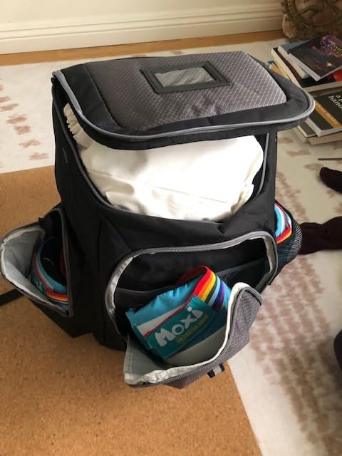 DSLEAF Roller Skate Bag with Large Capacity, Ice Skate Bag Backpack Holds Shoes Up to US Men Size 13, Figure Skate Bag with Multiple Pockets for Inline, Figure, Quad, Speed, Hockey Skating customer photo 1