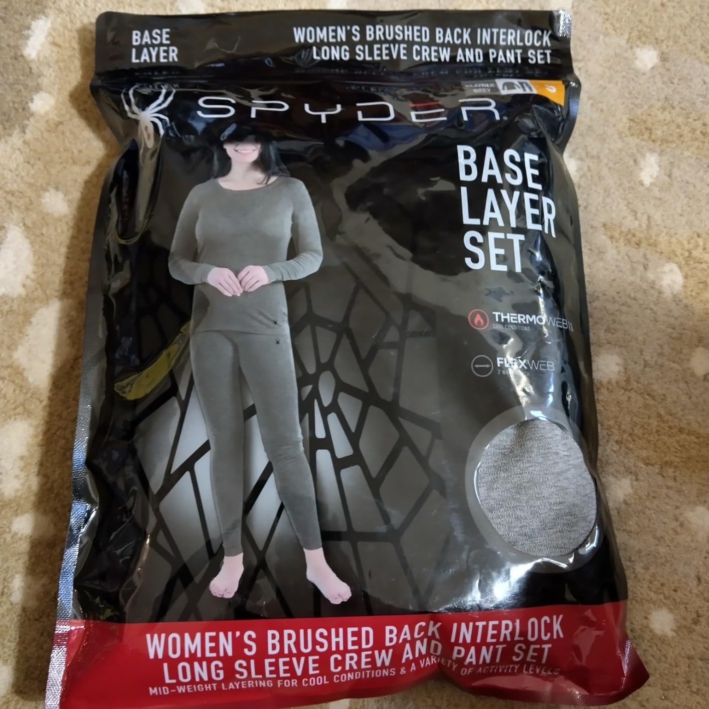 Spyder Womens Thermal Underwear Set - 2 Piece Fleece Lined Moisture Wicking Long Johns for Women Base Layer for Cold Weather customer photo 1