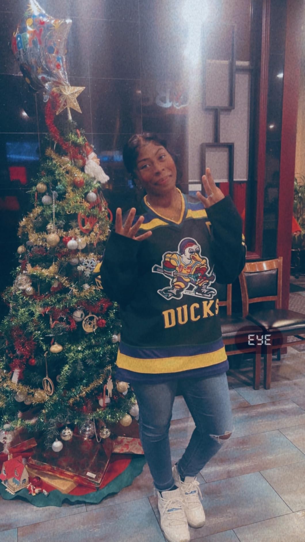 Mighty Ducks Jersey Movie Ice Hockey Jersey Charlie Conway #96 Adam Banks #99, 90S Hip Hop Clothing for Party with Kids＆Adult customer photo 2