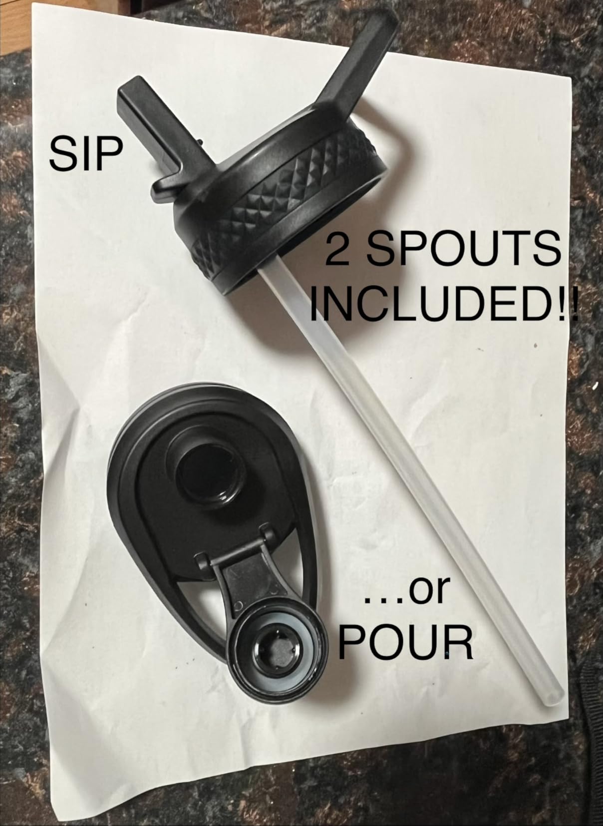 DYSANKY Insulated Water Bottle | Thickened Stainless Steel Vacuum Metal | Portable Sports Half Gallon Large Water Jug for Gym and Hiking with Straw, Carrier Bag, Handle Strap | BPA-Free 64 oz customer photo 1