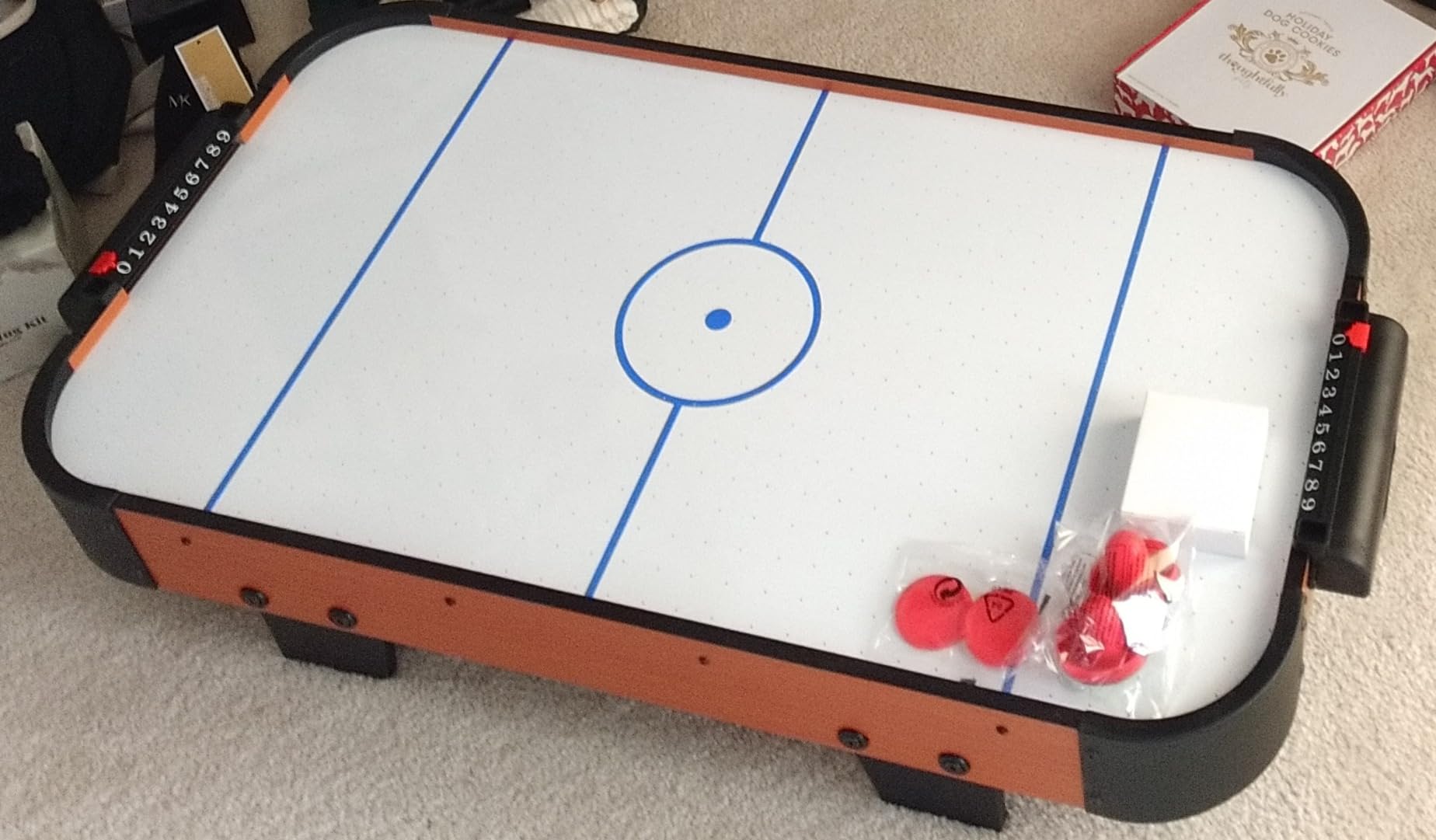Best Choice Products 40in Portable Tabletop Air Hockey Arcade Table for Game Room w/ 100V Motor, Electric Fan, 2 Strikers, 2 Pucks customer photo 2