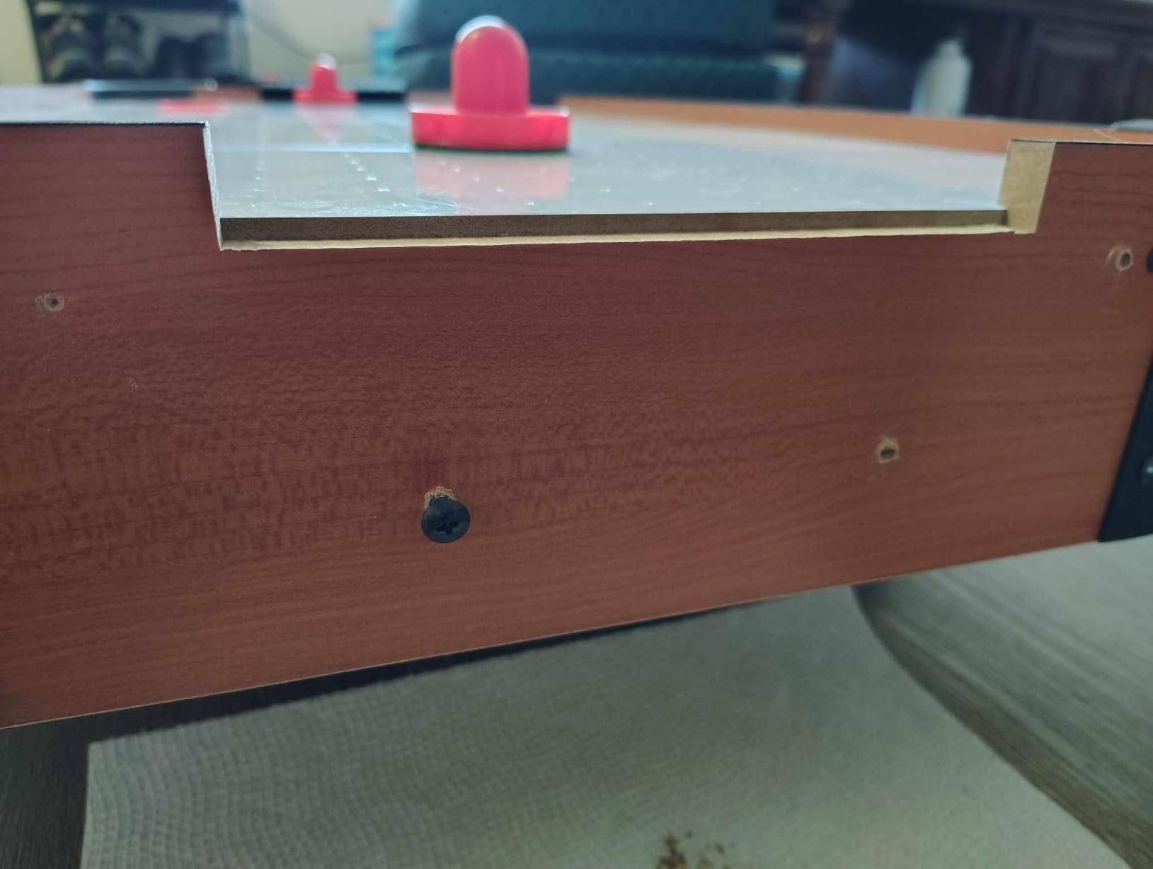 Best Choice Products 40in Portable Tabletop Air Hockey Arcade Table for Game Room w/ 100V Motor, Electric Fan, 2 Strikers, 2 Pucks customer photo 4