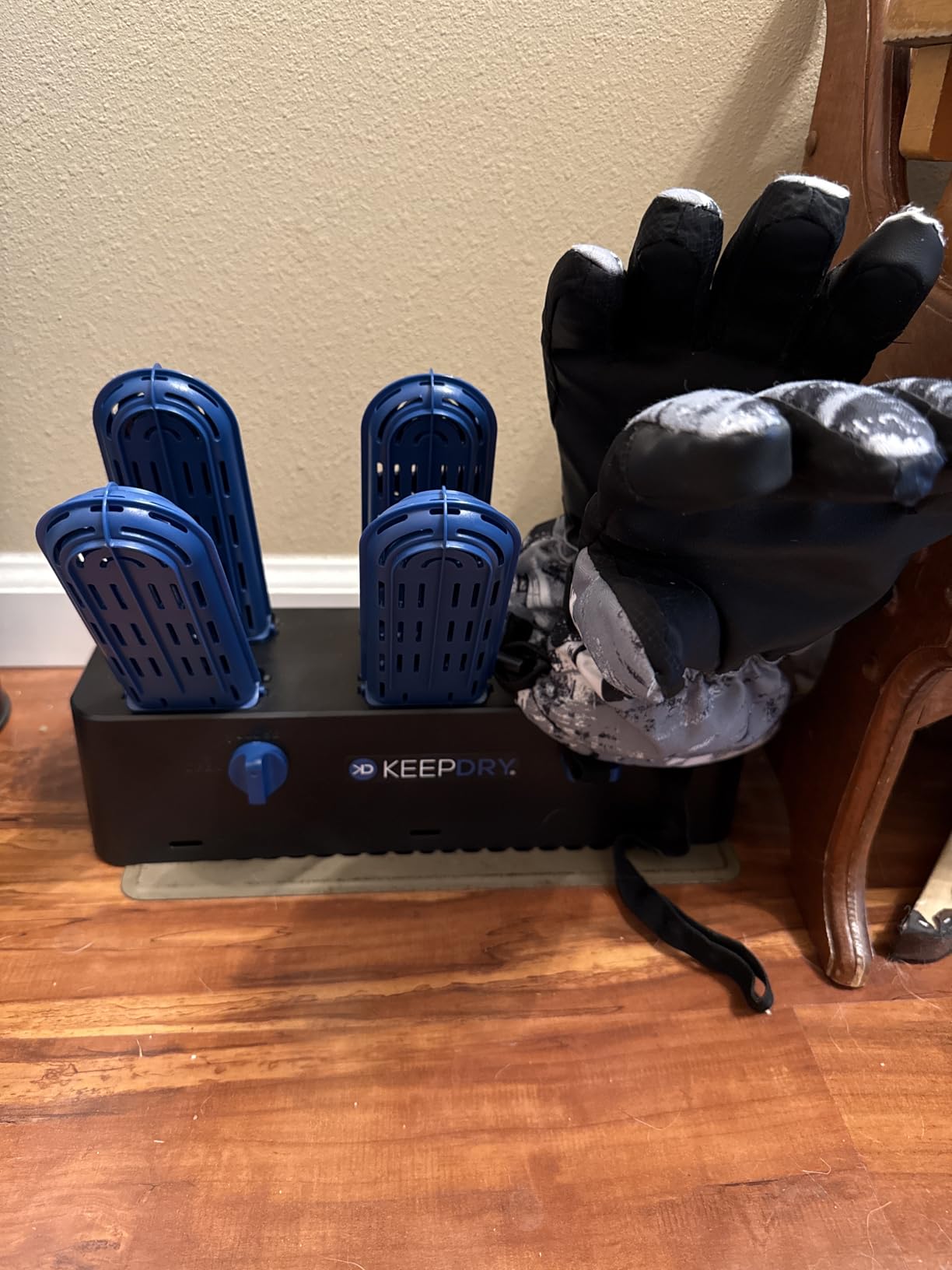 KeepDry Glove Dryer - Eco-Friendly Vent Drying Rack to Dry Gloves, Shoes, Hats, Socks & Boots - Safe, Non-Electric Dryer customer photo 1
