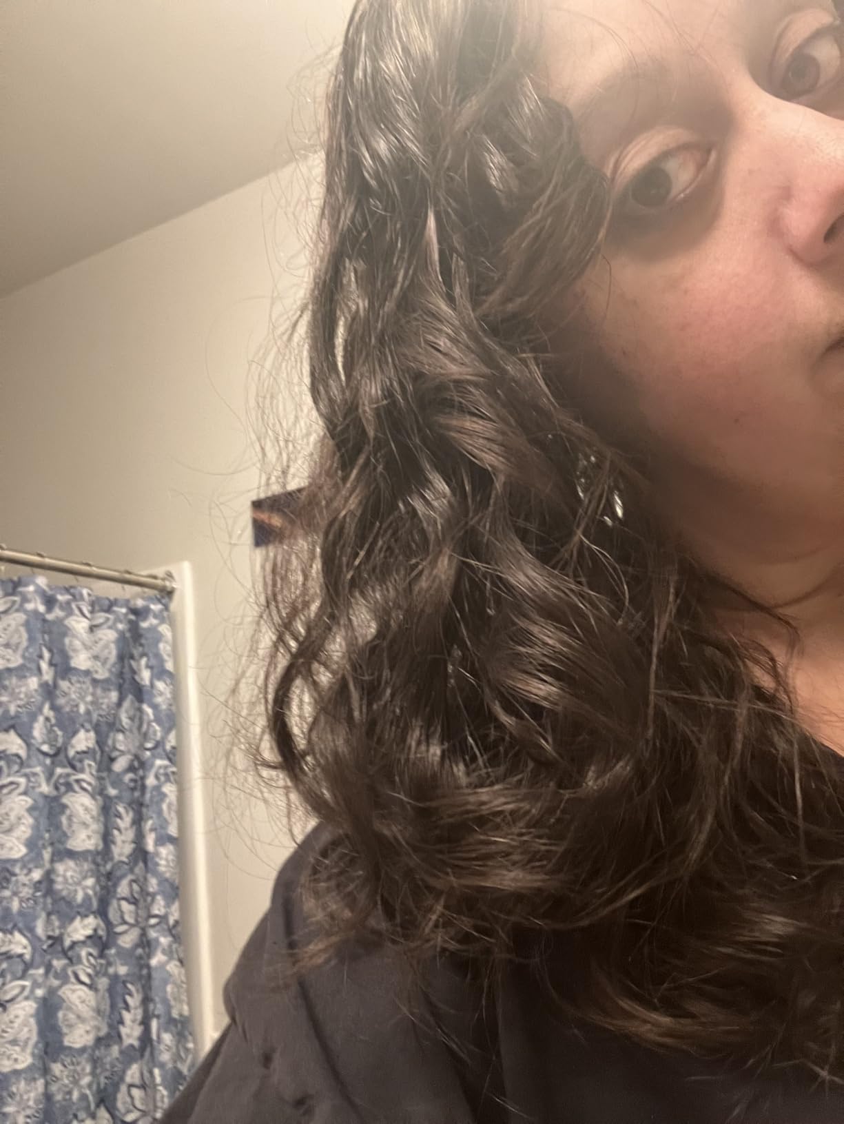 Bounce Curl Volume EdgeLift Brush, 5-in-1 Tool for Volumized Waves, Curls & Coils - Purple customer photo 1