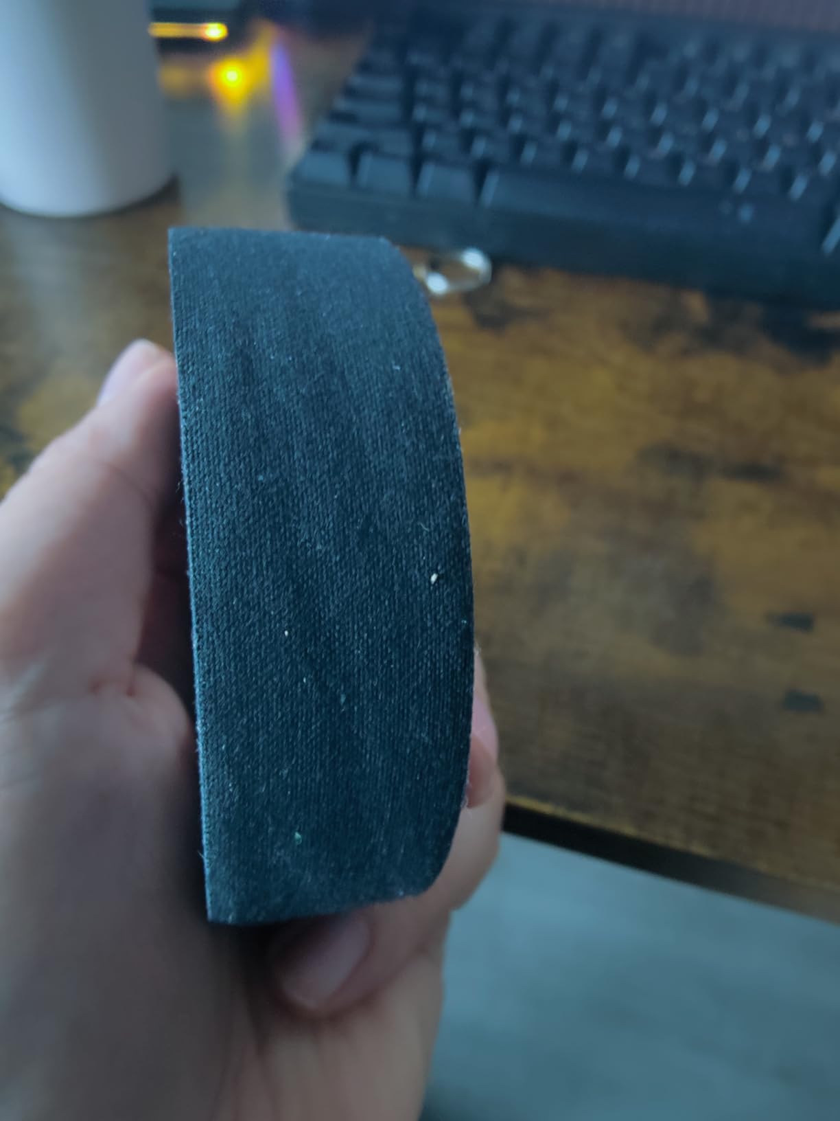 Guirnd Hockey Tape, 2 Roll Strong Adhesive Goon Tape, Hockey Clear Tape 1 Inch x 49.5 FT Each Roll, Hockey Stick Tape for Sports, Handles, Pullup Bars, Bats, Rackets, Tools customer photo 1