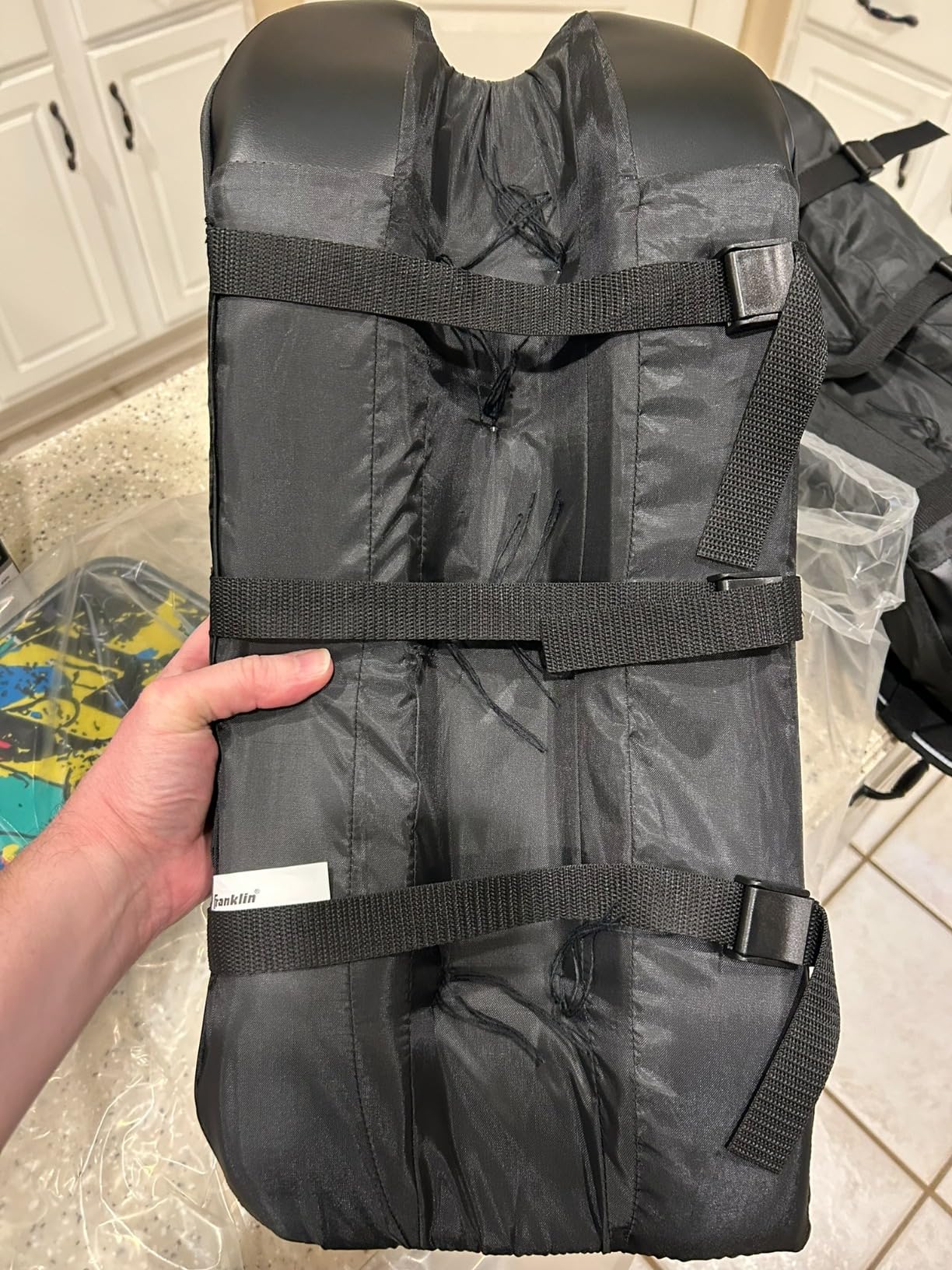 Franklin Sports NHL Kids Street Hockey Goalie Pads Set - Kids Hockey Training Equipment - Includes Block Pad, Catch Glove, and Goalie Pads customer photo 2