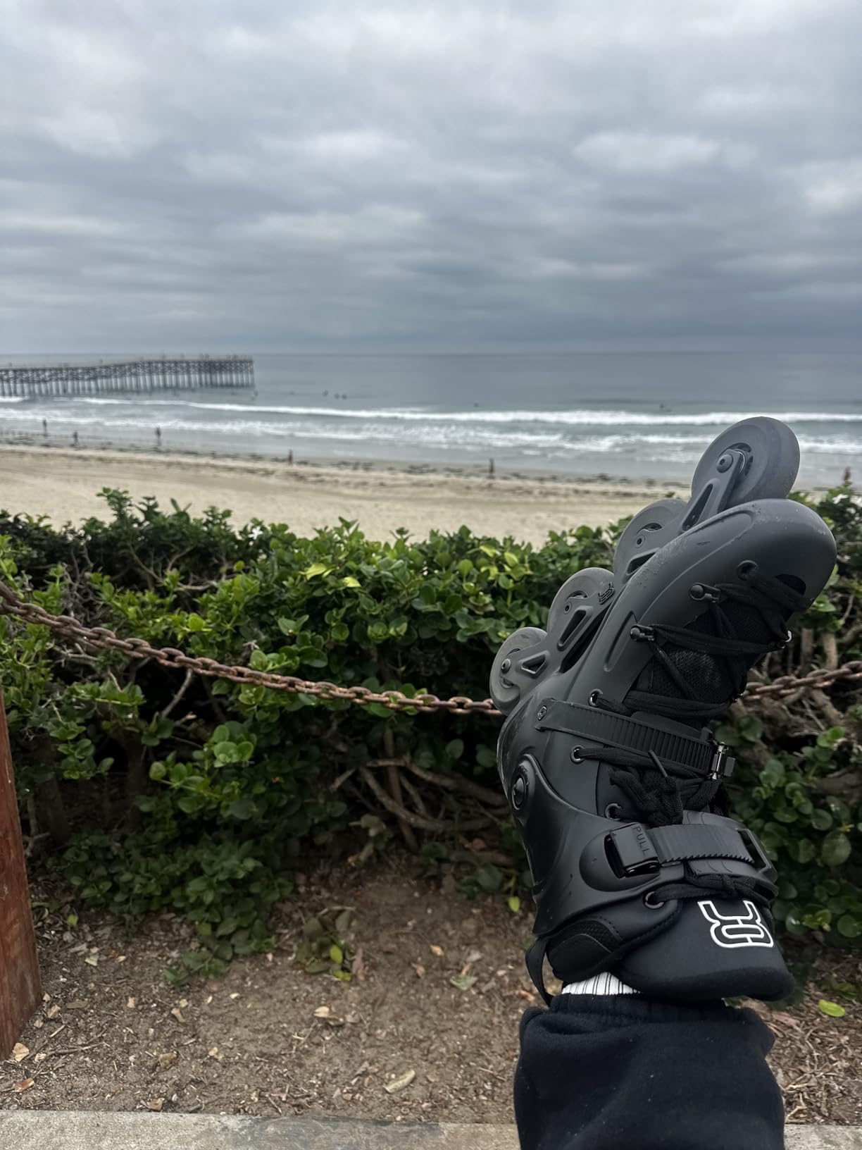 Nuanchu 2 Pairs Padded Skate Socks Ice Skating Protection Socks Lace Bite Gel Pads Ankle Malleolar Sleeves Protection Guards for Front Foot Shin Achilles Tendon Heel customer photo 1