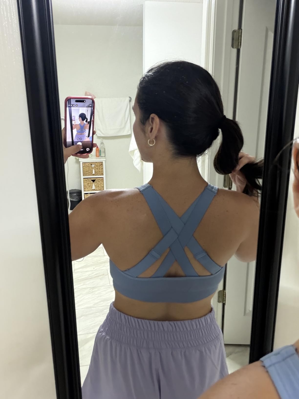 FITTIN Adjustable Sports Bras for Women: High Support Impact Padded Full Coverage Bra for Workout Gym - for C-DDD Large Bust customer photo 2