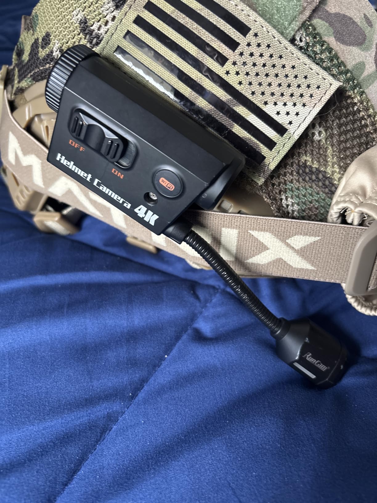 RunCam Helmet Camera 4K - Bendable Action Camera with 6 Hours Recording and App Control for Tactical Helmet Sports customer photo 1