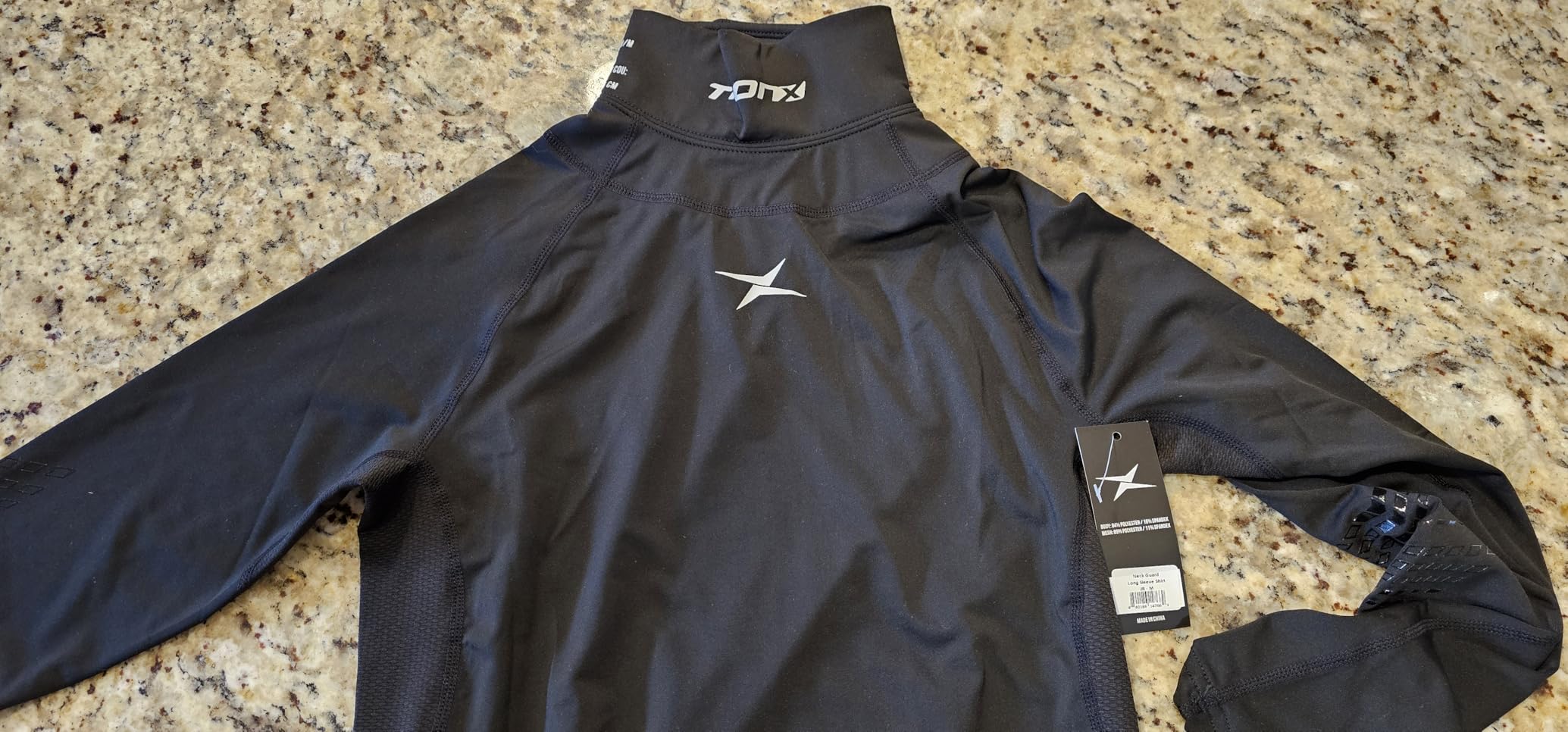 TronX Compression Hockey Shirt with Neckguard - Long Sleeves Neck Guard Neck Protect for Men Adult & Youth Boys customer photo 2