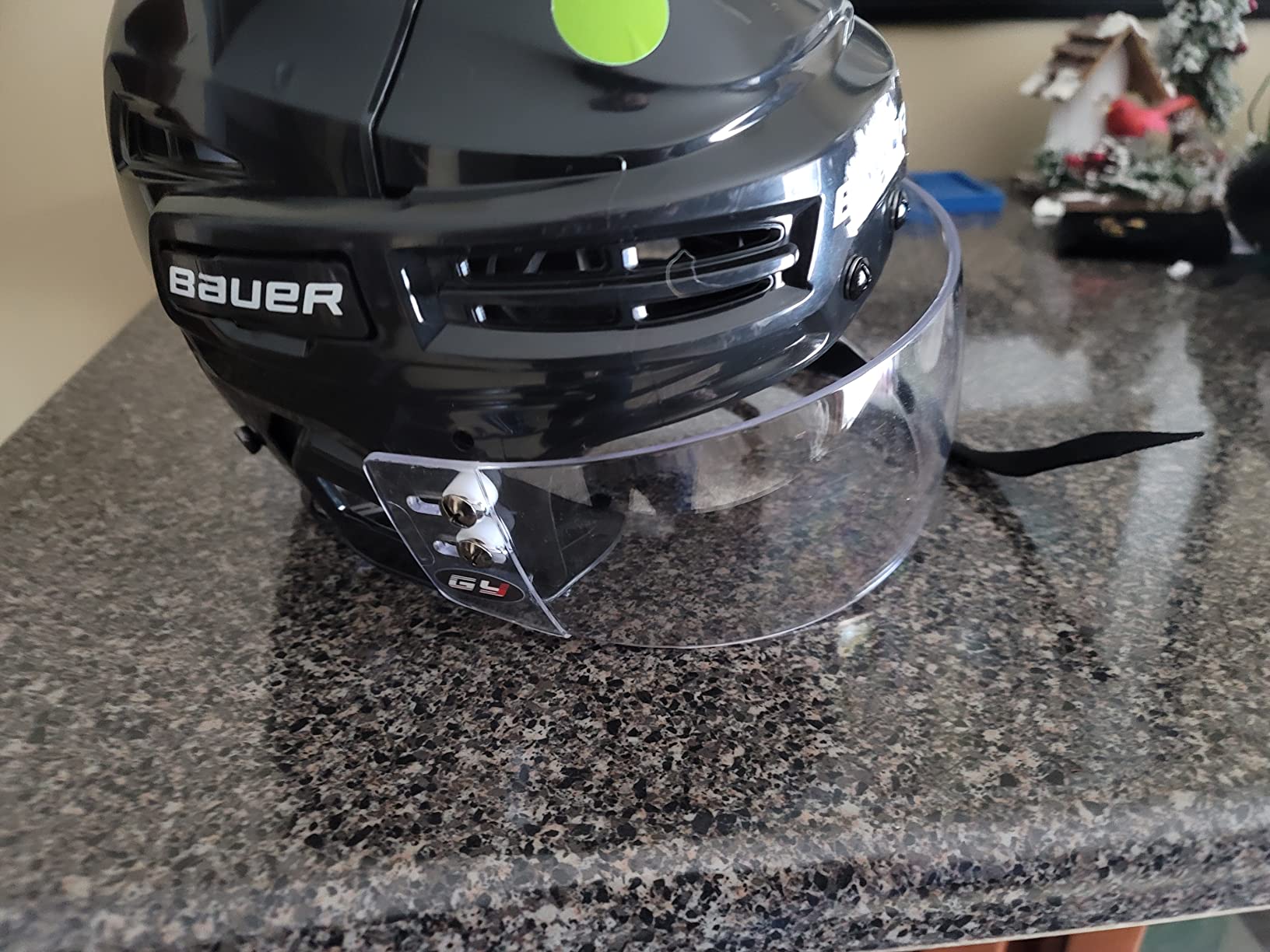 GY Hockey Visor Youth Hockey Helmet Half Face Visor Adult Hockey Face Mask Visor Inside Anti-Fog Outside Anti-Scratch/CE Certified customer photo 2