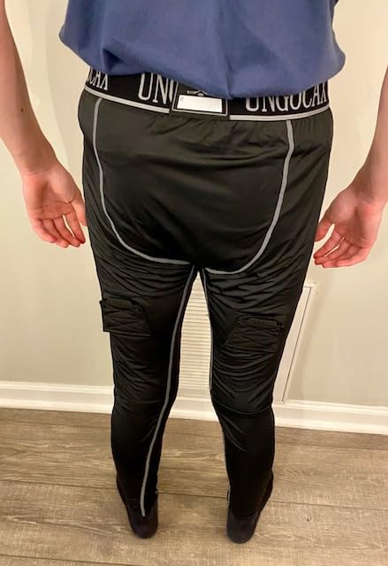 UNGOCAX Mens Compression Hockey Pant with Protective Cup customer photo 2