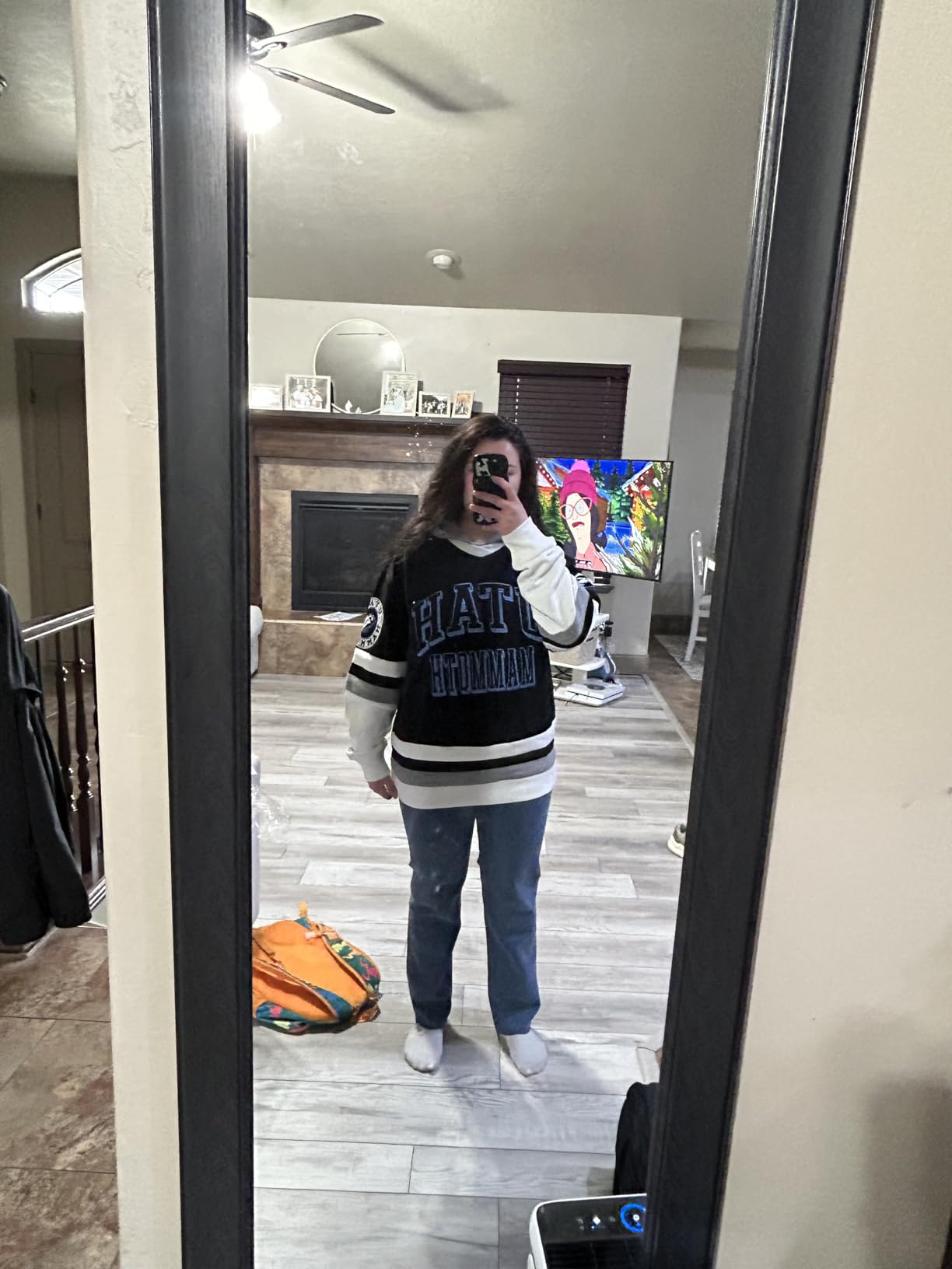 Blue 84 NHL Officially Licensed Hockey Hooded Sweatshirt Twill Embroidery customer photo 1