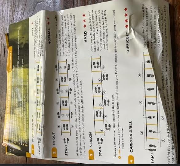 GHB Soccer Agility Training Equipment, 6 Agility Poles, 20ft Speed Ladder, 12 Disc Cones, Resistance Parachute, Jump Rope, 5 Resistance Bands, Soccer Training Poles for Speed Agility Training customer photo 2