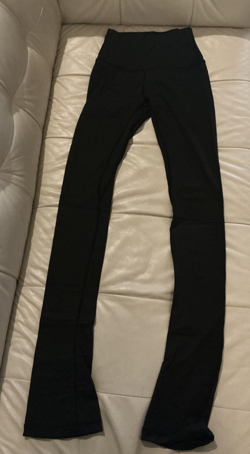 CRS Cross Ice Skating Leggings. Black Over Skate Legging. High-Rise, Practice Pants for Figure Skater Girls and Women customer photo 1