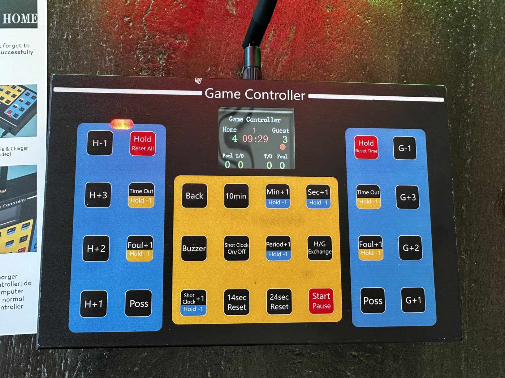 Large Electronic Scoreboard with Wireless LCD RF Controller - 22.4x14.6 Big LED Display, 100Ft Visibility, Dual Power Options, Flexible Timing Control for Indoor/Outdoor Sports Games customer photo 2