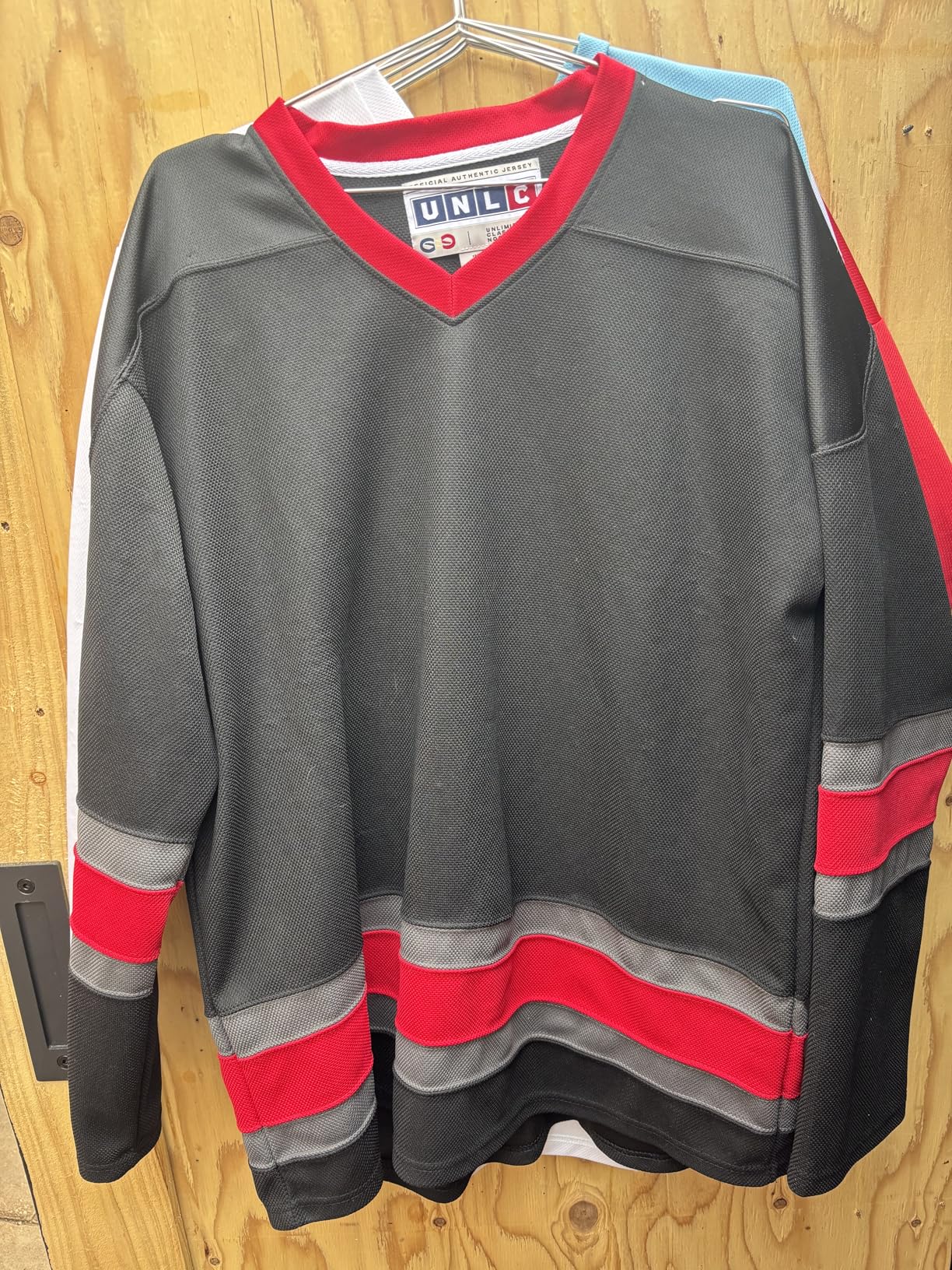 Blank Hockey Jersey - No Name or Graphics - Mean Machine-Inspired - 90s Holiday Style Throwback, Adult Sizes S-5XL customer photo 1