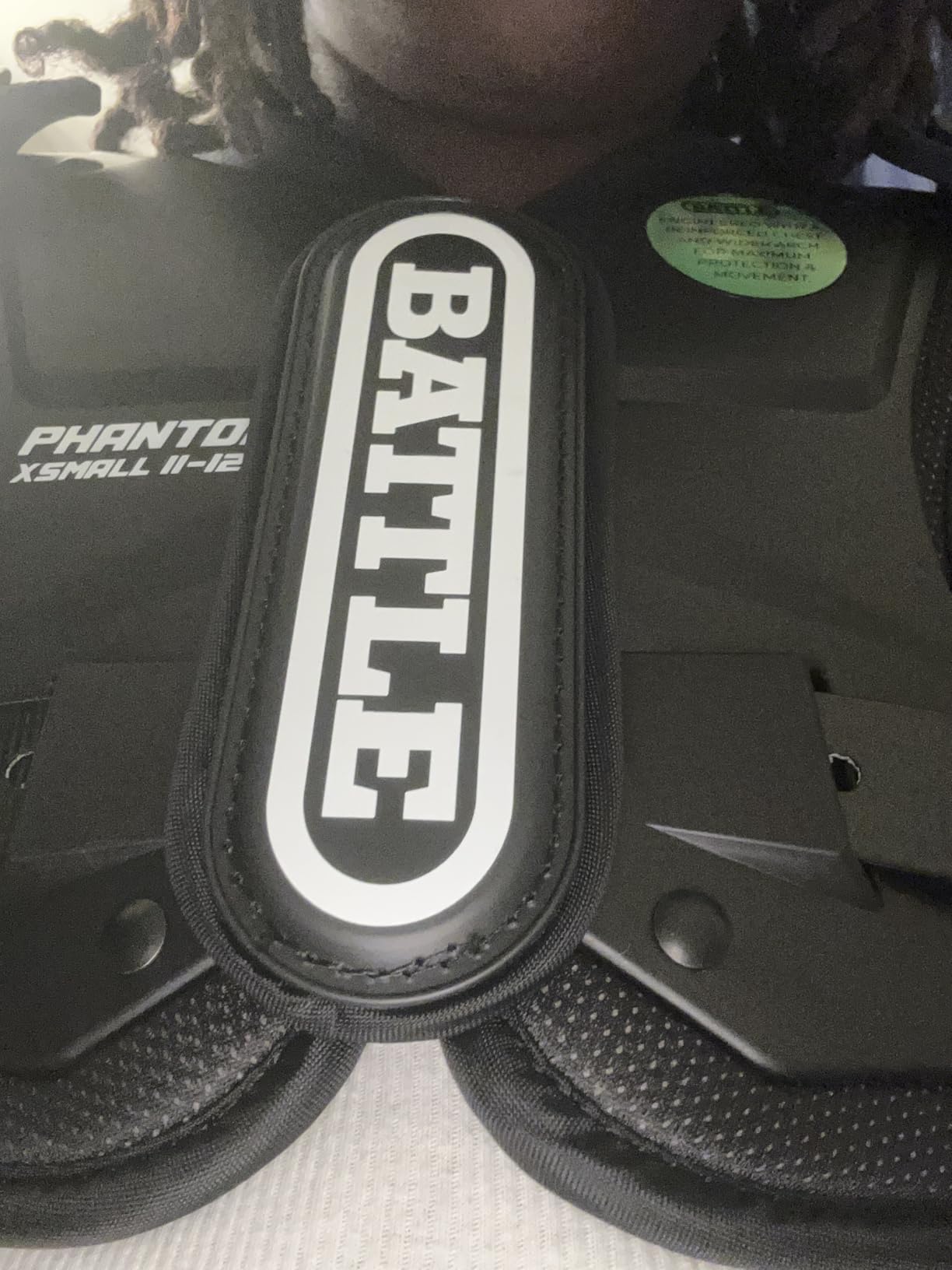 Battle Sports Phantom Football Shoulder Pads, Youth Size, Lightweight Design with Impact Protection customer photo 1