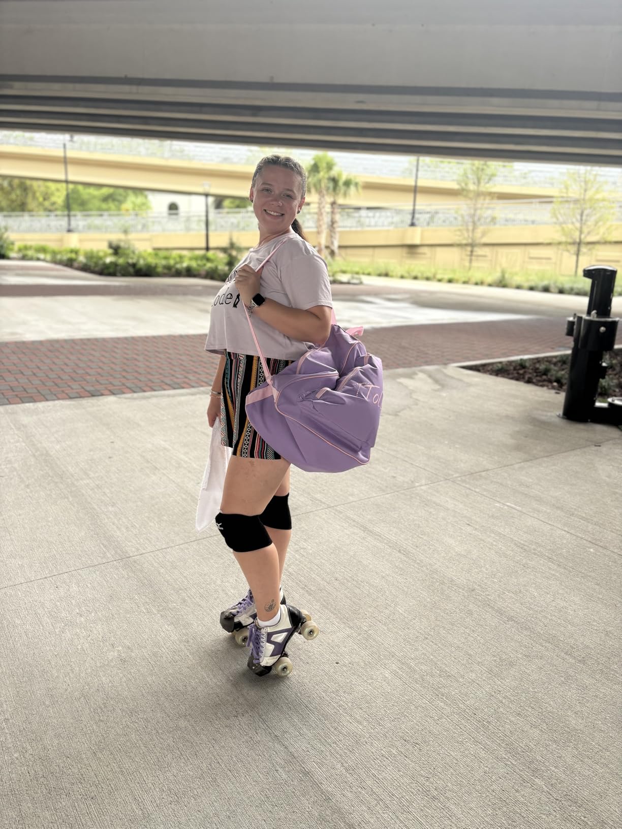 TTolbi Premium Skate Bag for Roller, Ice, Inline & Quad Skates - Lightweight & Durable Rollerblades Bag - Waterproof Backpack for Figure & Ice Skating Accessories - For Women, Girls, Men customer photo 2